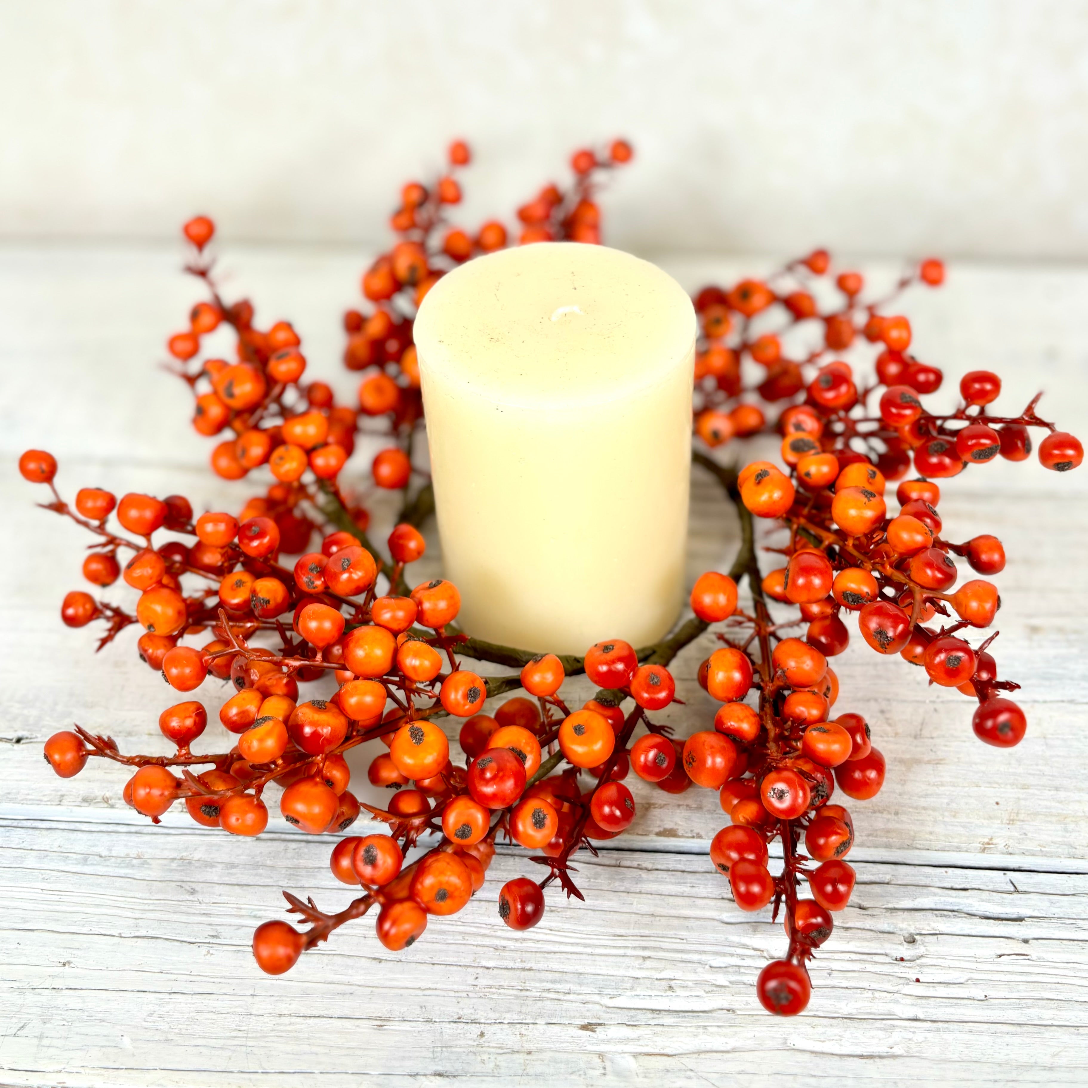 Cranberries Matte Orange Candle Ring