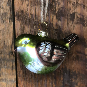 Glass Bird Ornaments Assorted Box of Six