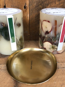Gold Candle Plate