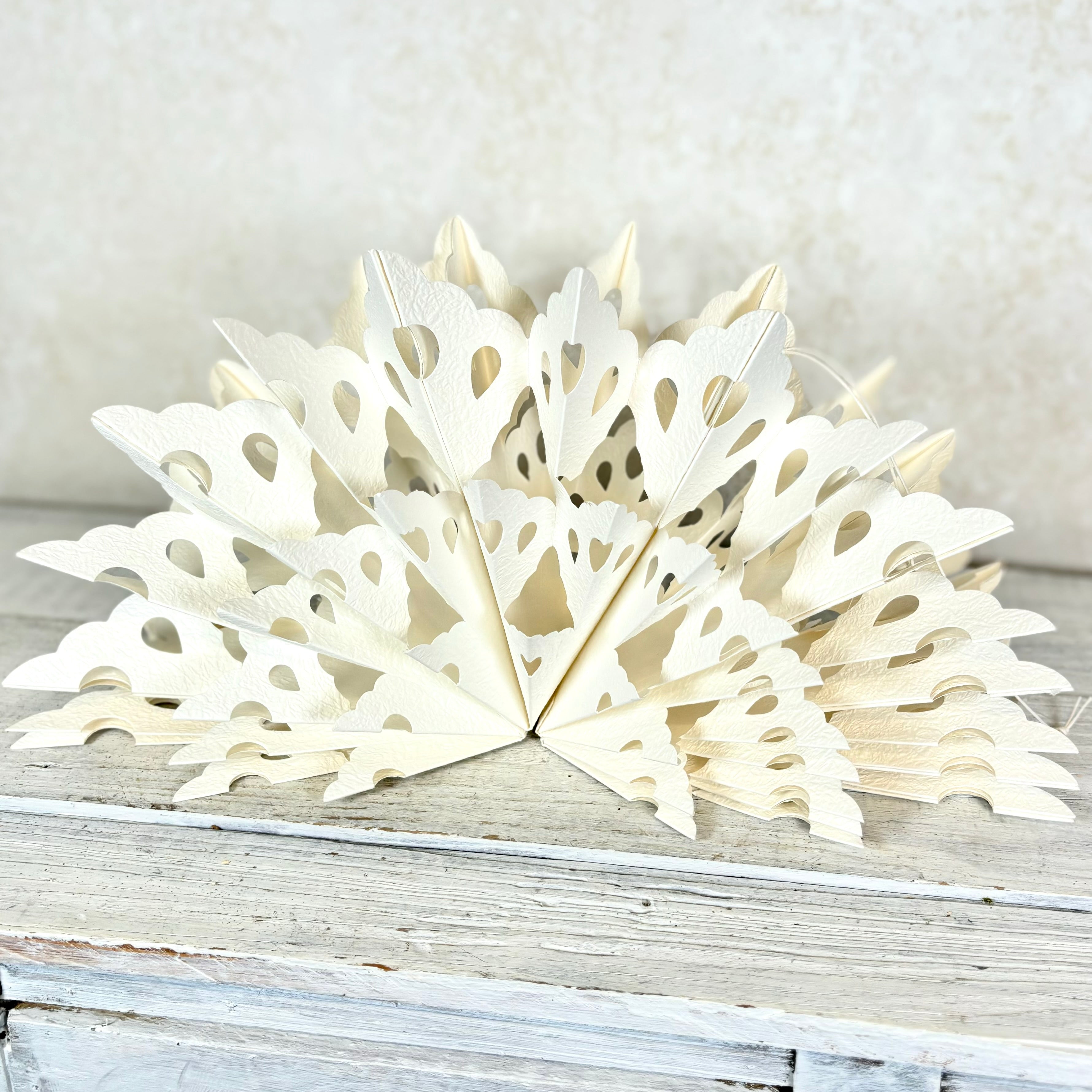 Fold Paper Cut Out Snowflake Ornament