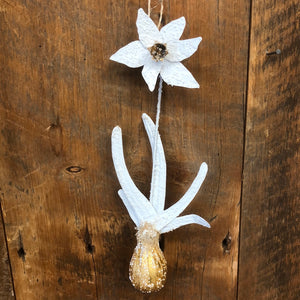 Resin Paperwhite Flower Bulb Ornament