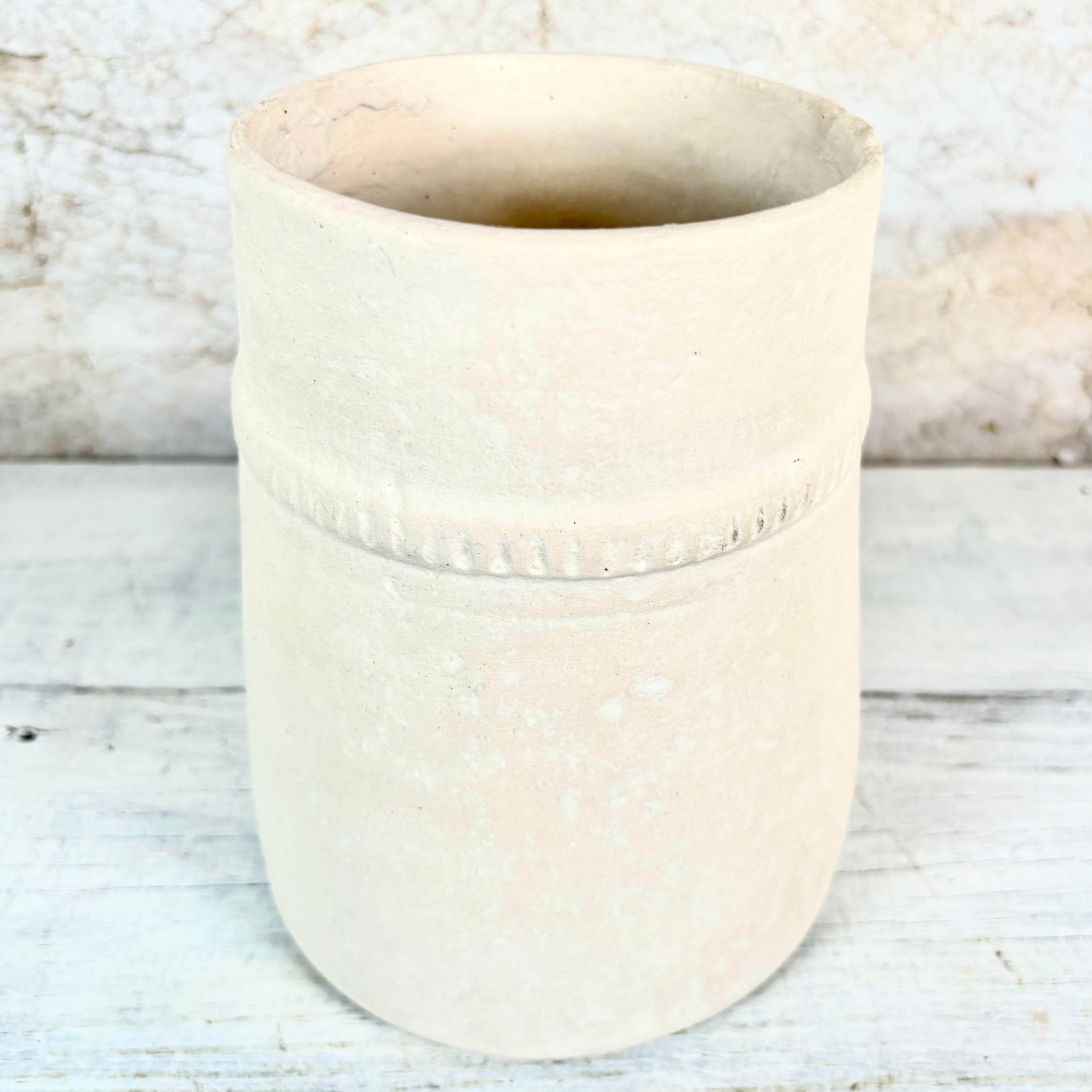 Vase Recycled Paper/Chalk Powder
