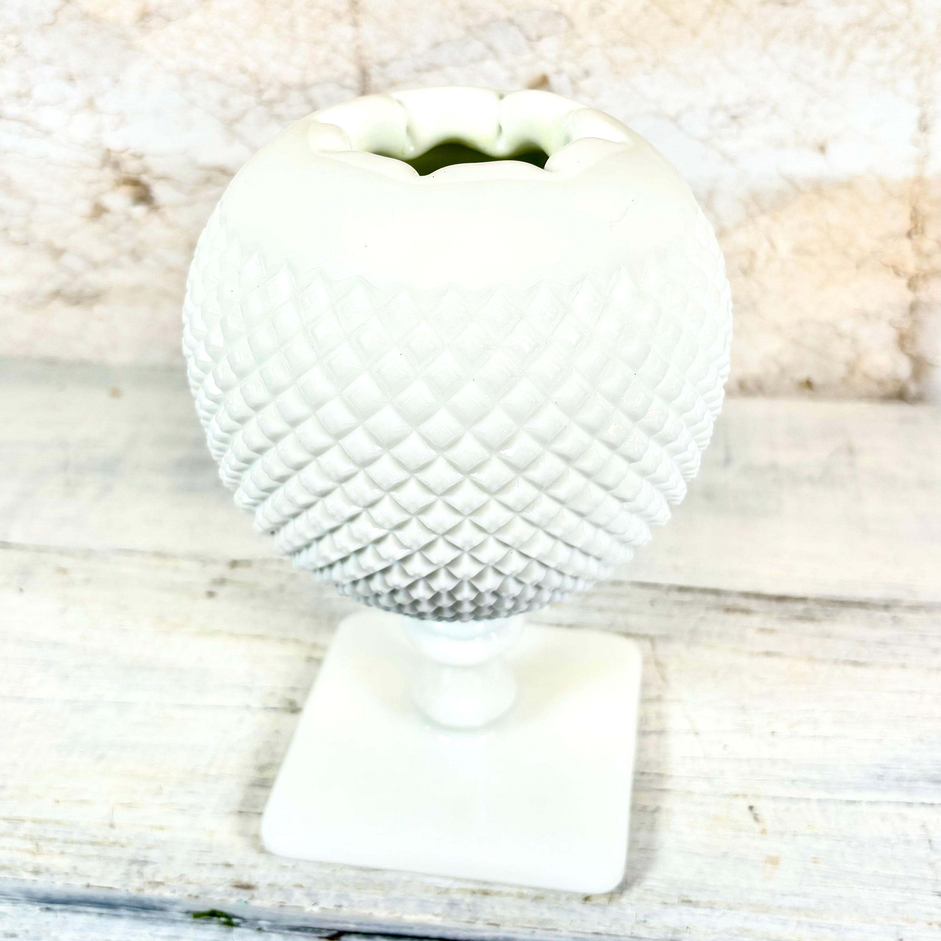 Westmoreland Milk Glass Ivy Ball Vase