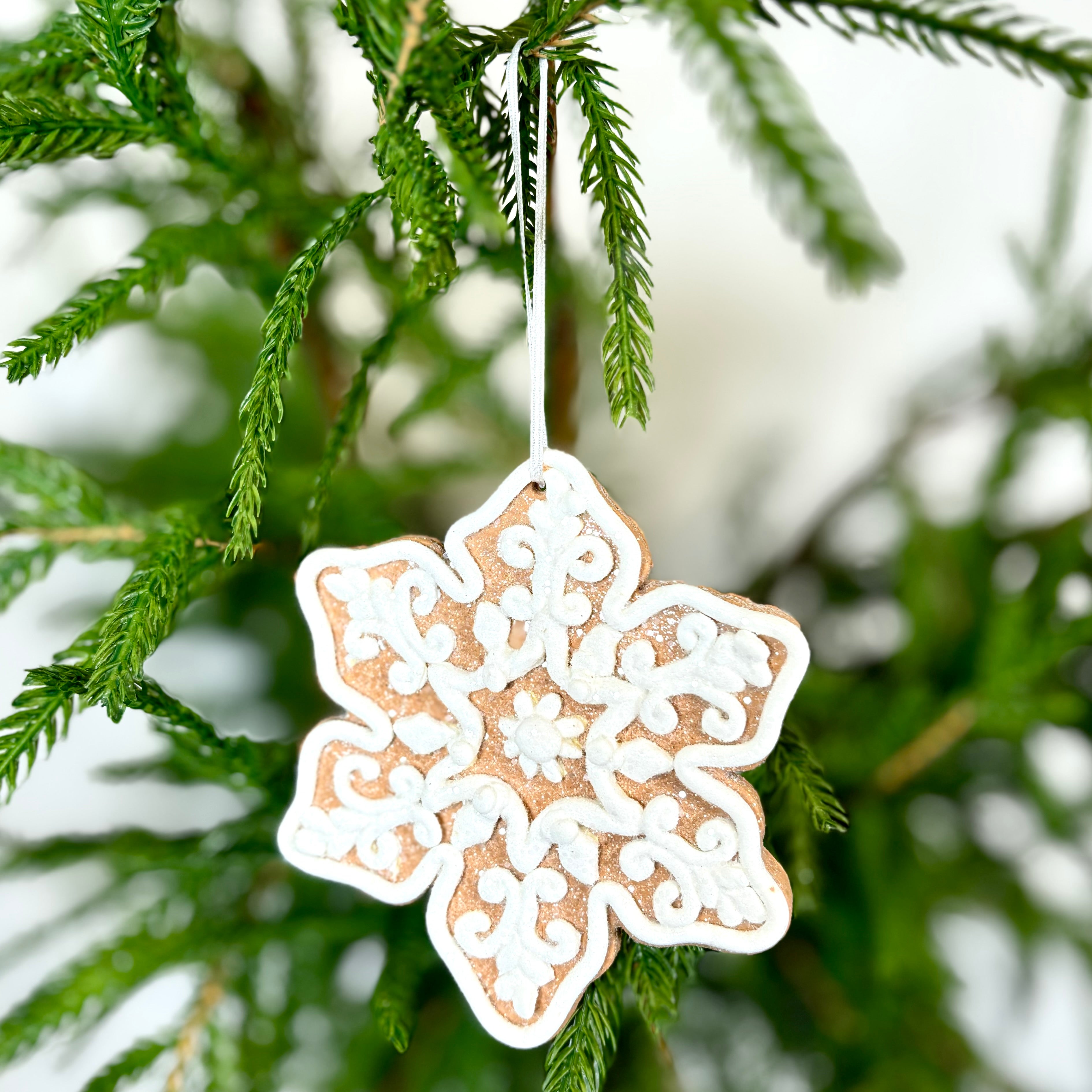 Snowflake Gingerbread Ornament