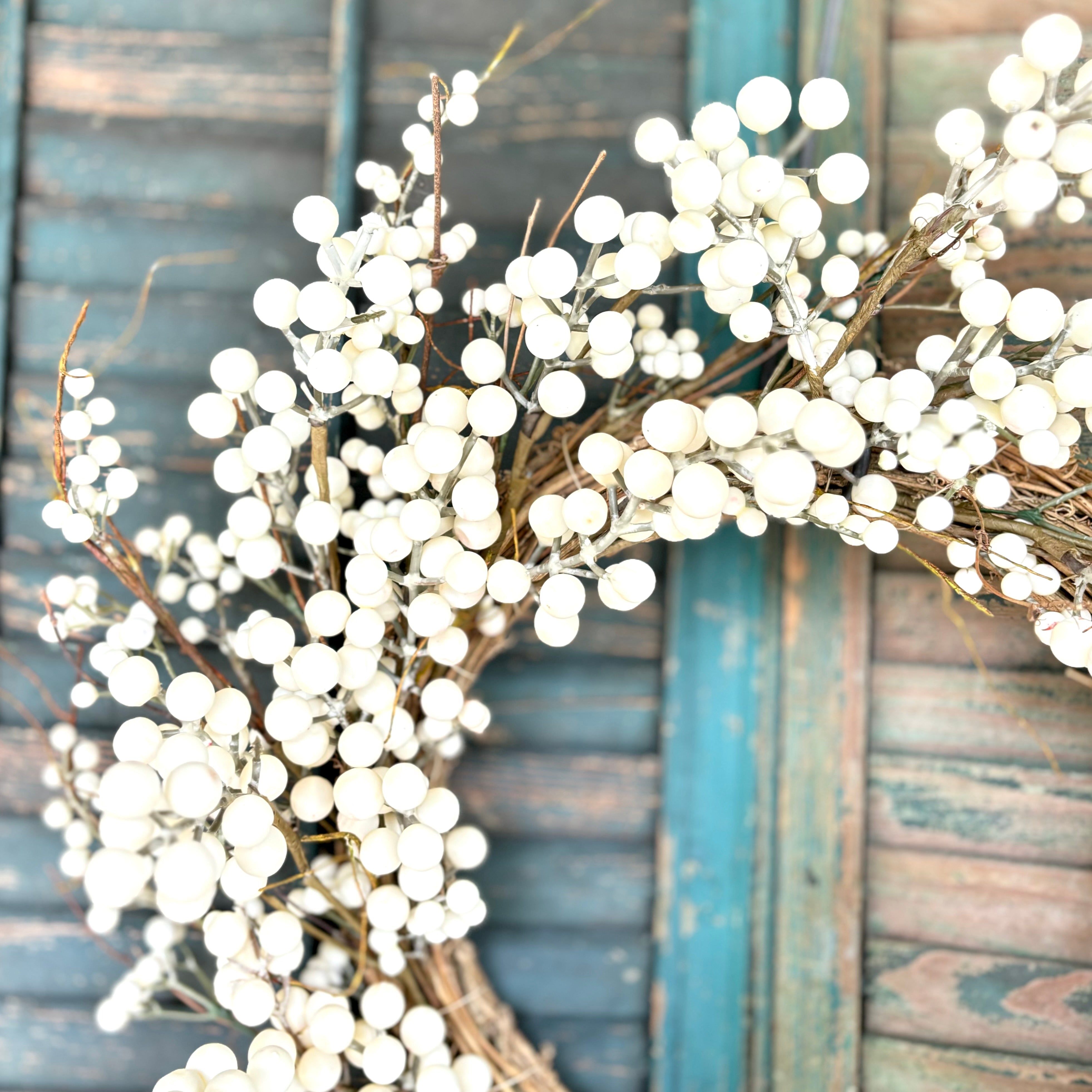 Cream Berry Wreath