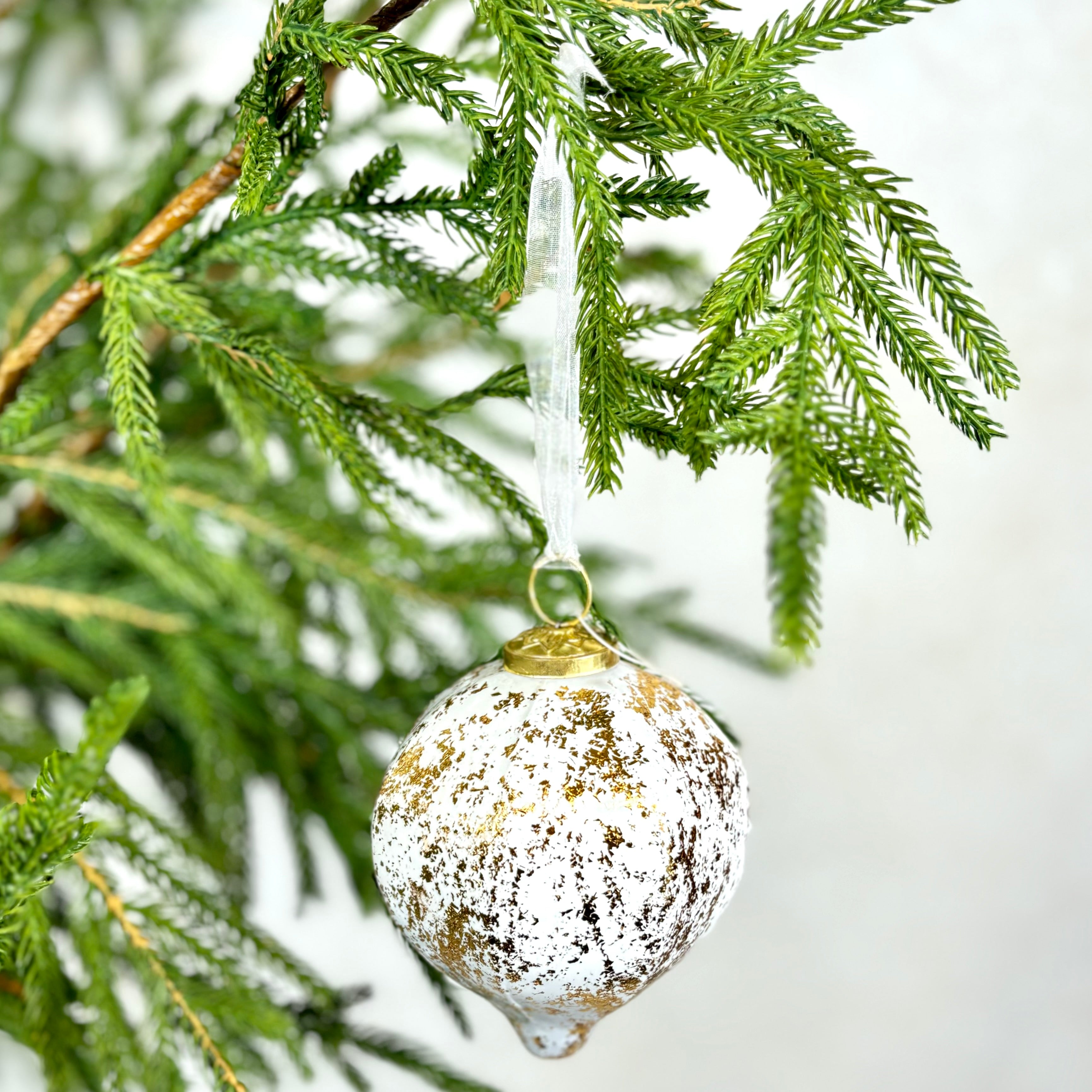 Mercury Glass Onion Ornament