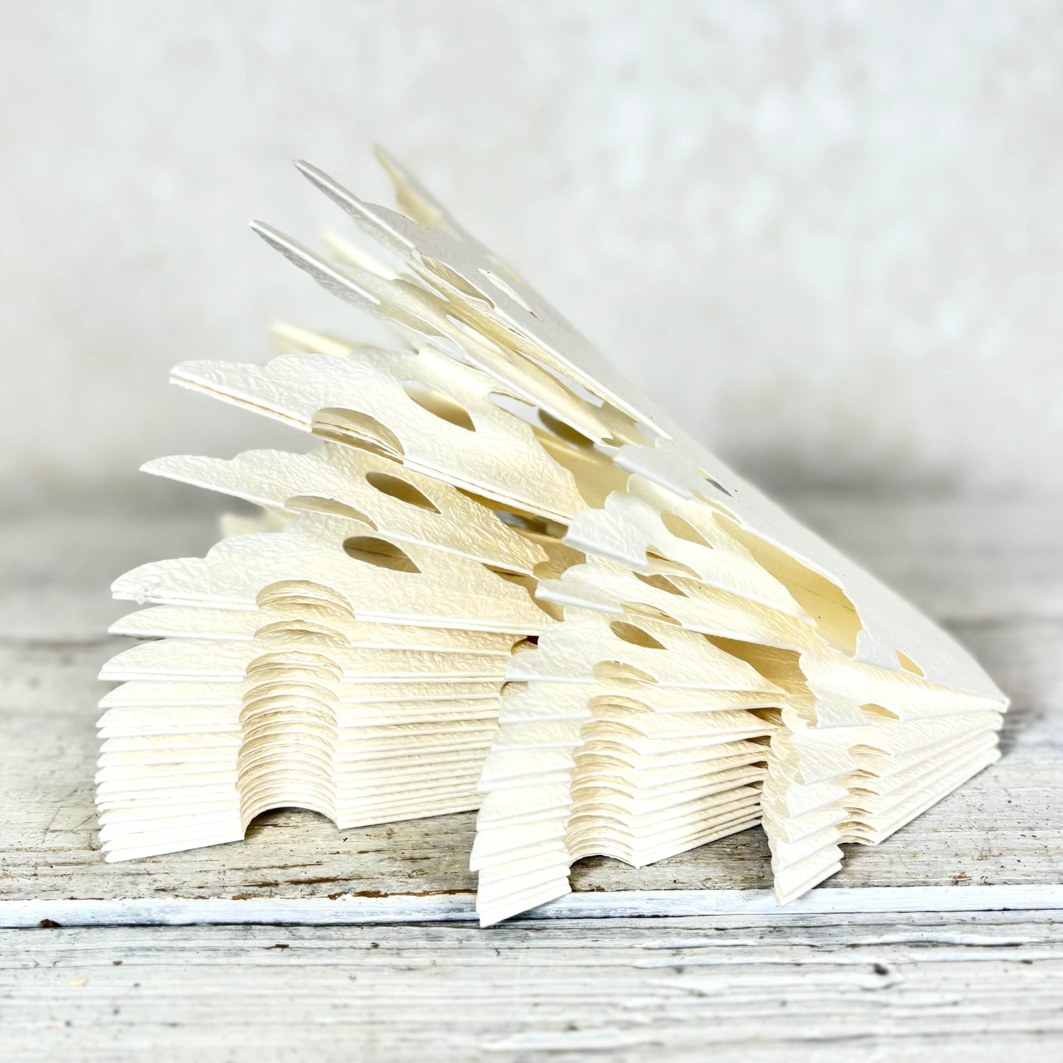 Fold Paper Cut Out Snowflake Ornament