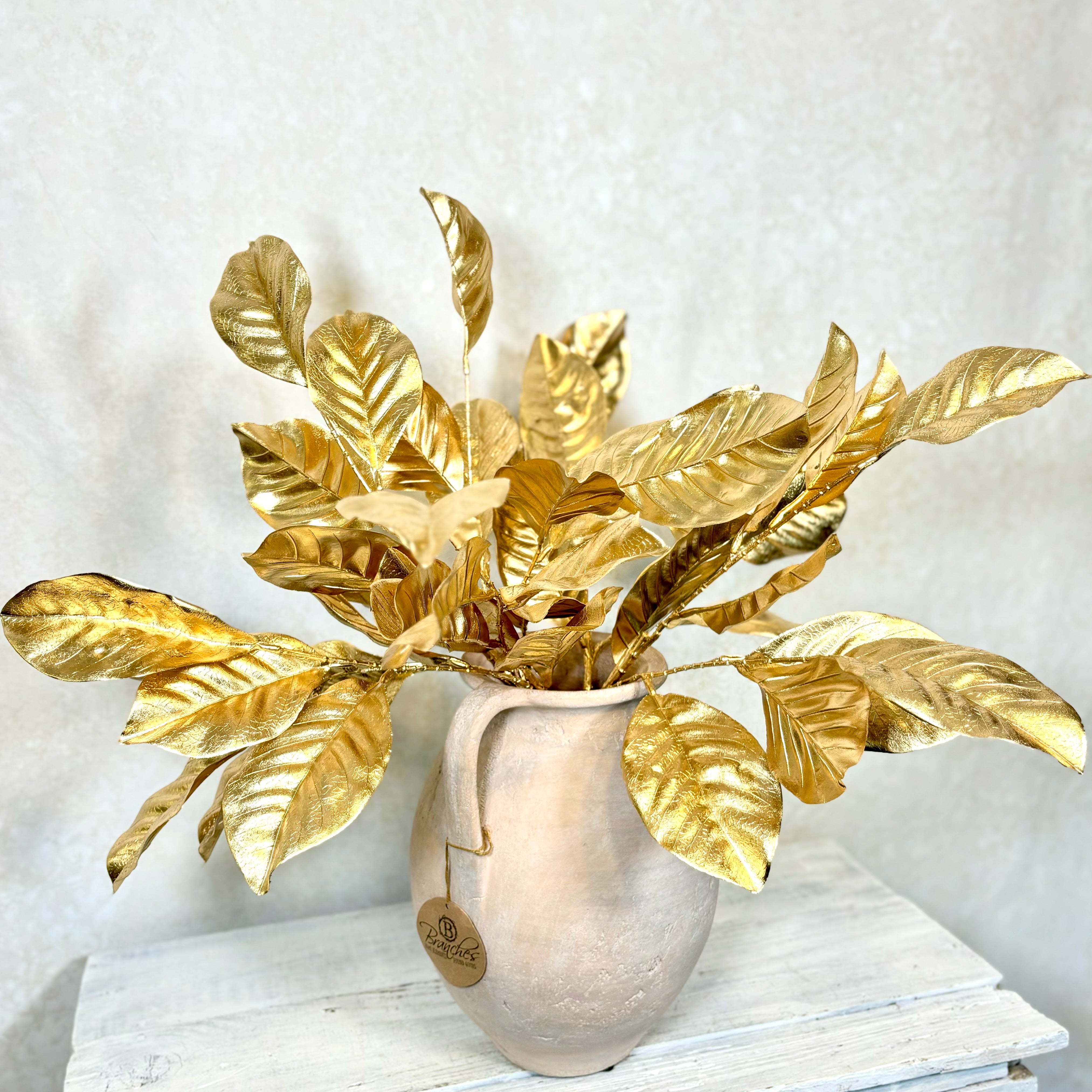 Magnolia Leaf Spray Gold