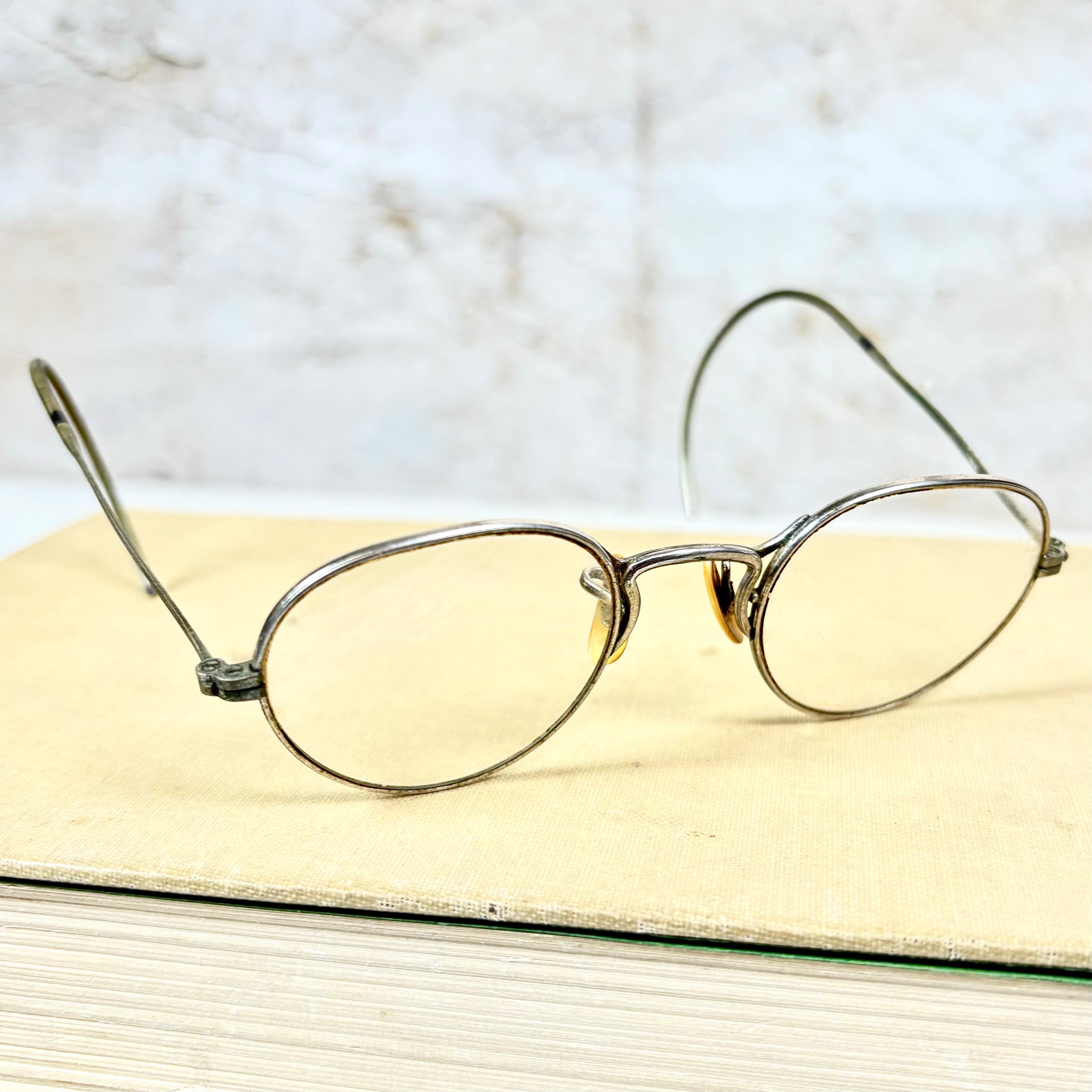 Early 1900's Vintage Silver Wireframe Eyeglasses