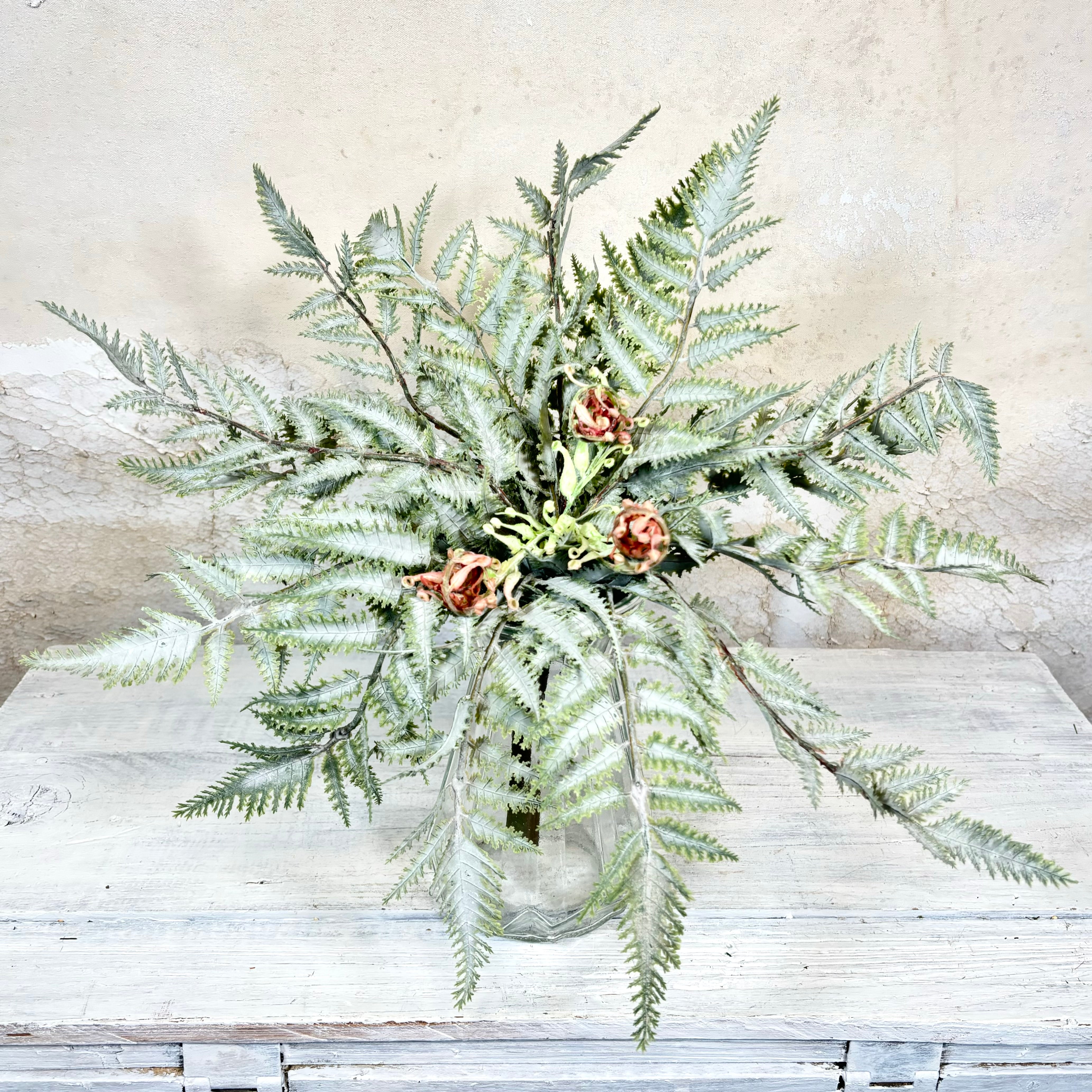 Frosted Forest Fern with Fronds