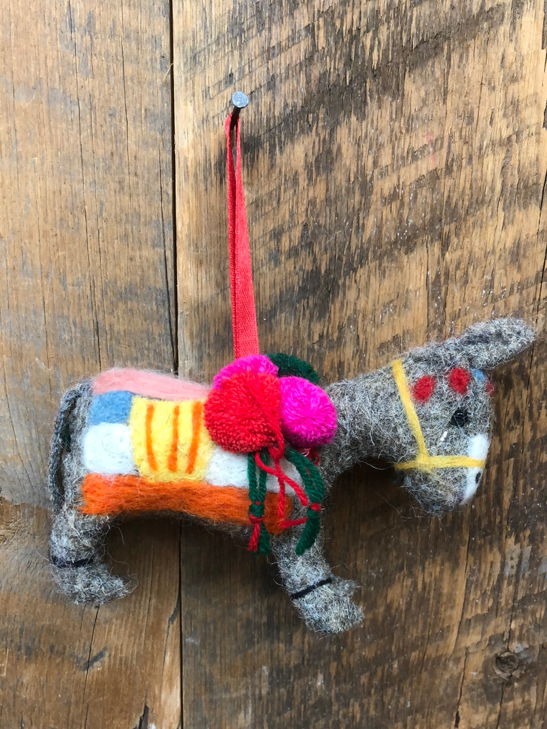 Felt Burro Ornament