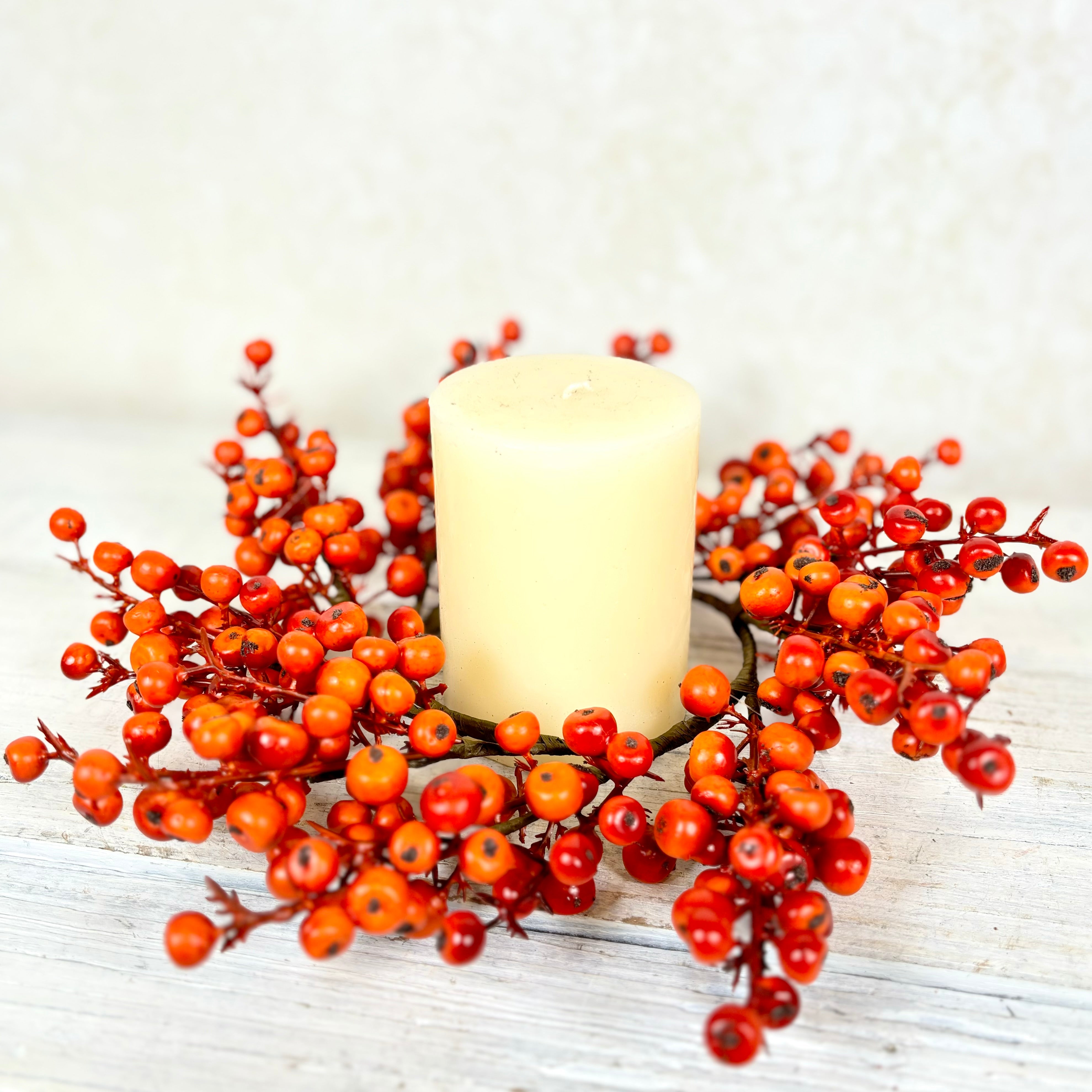 Cranberries Matte Orange Candle Ring