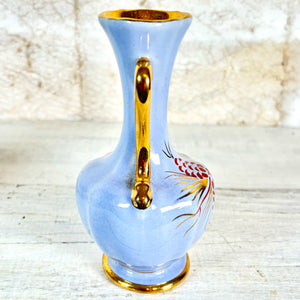 Vintage Hand Painted Lustreware Lavender Vase