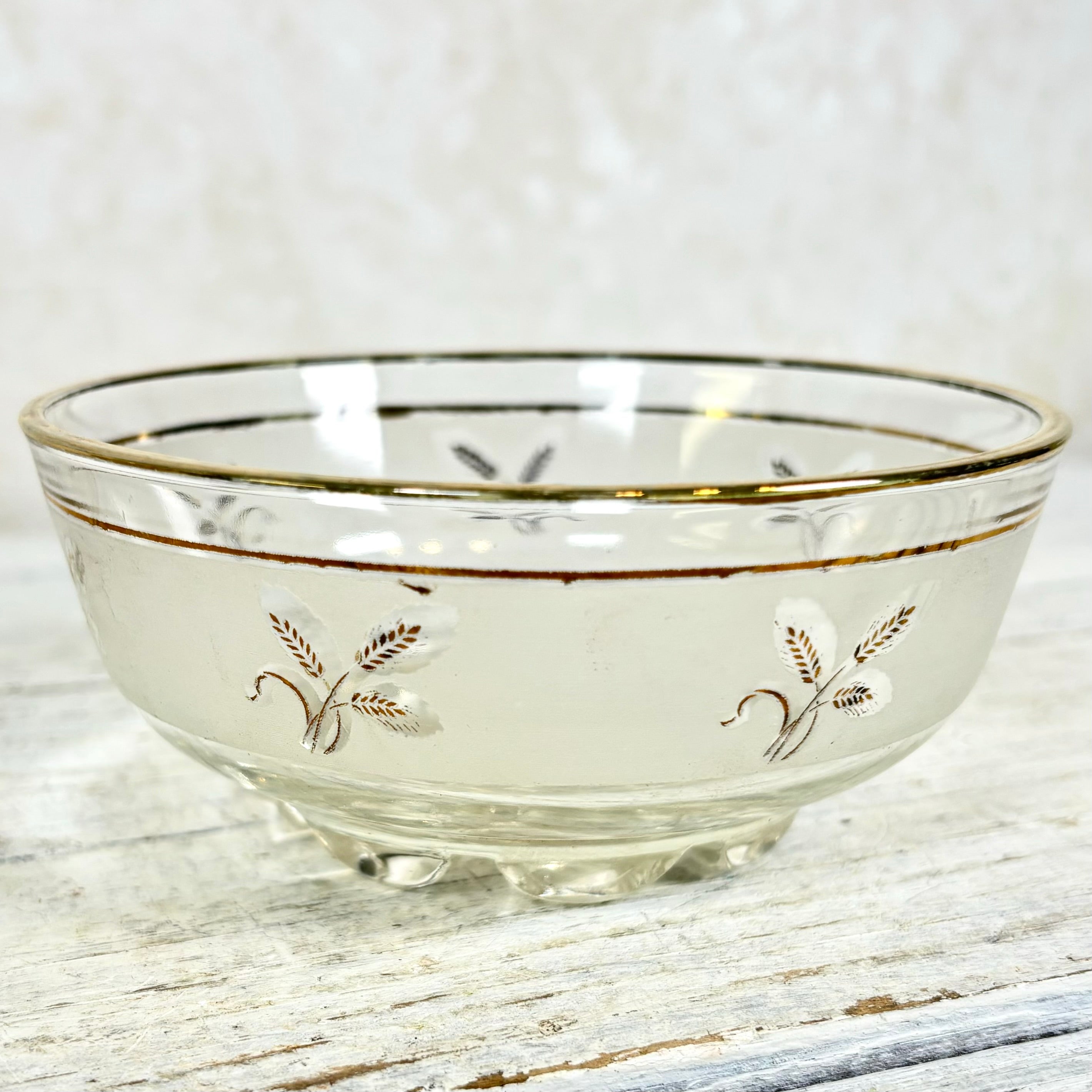 Vintage Glass Dessert Bowls Set of Four