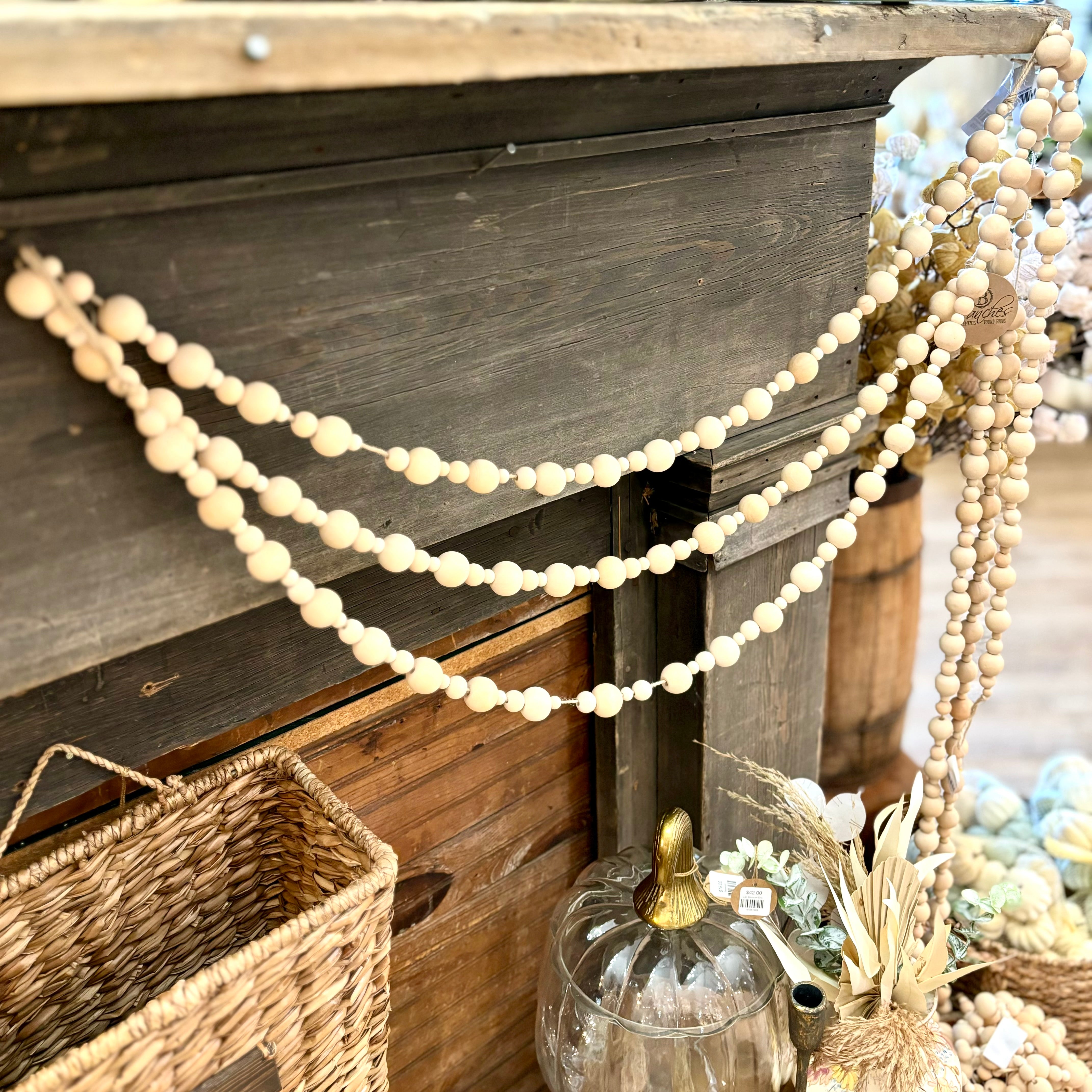 Wood Bead Garland