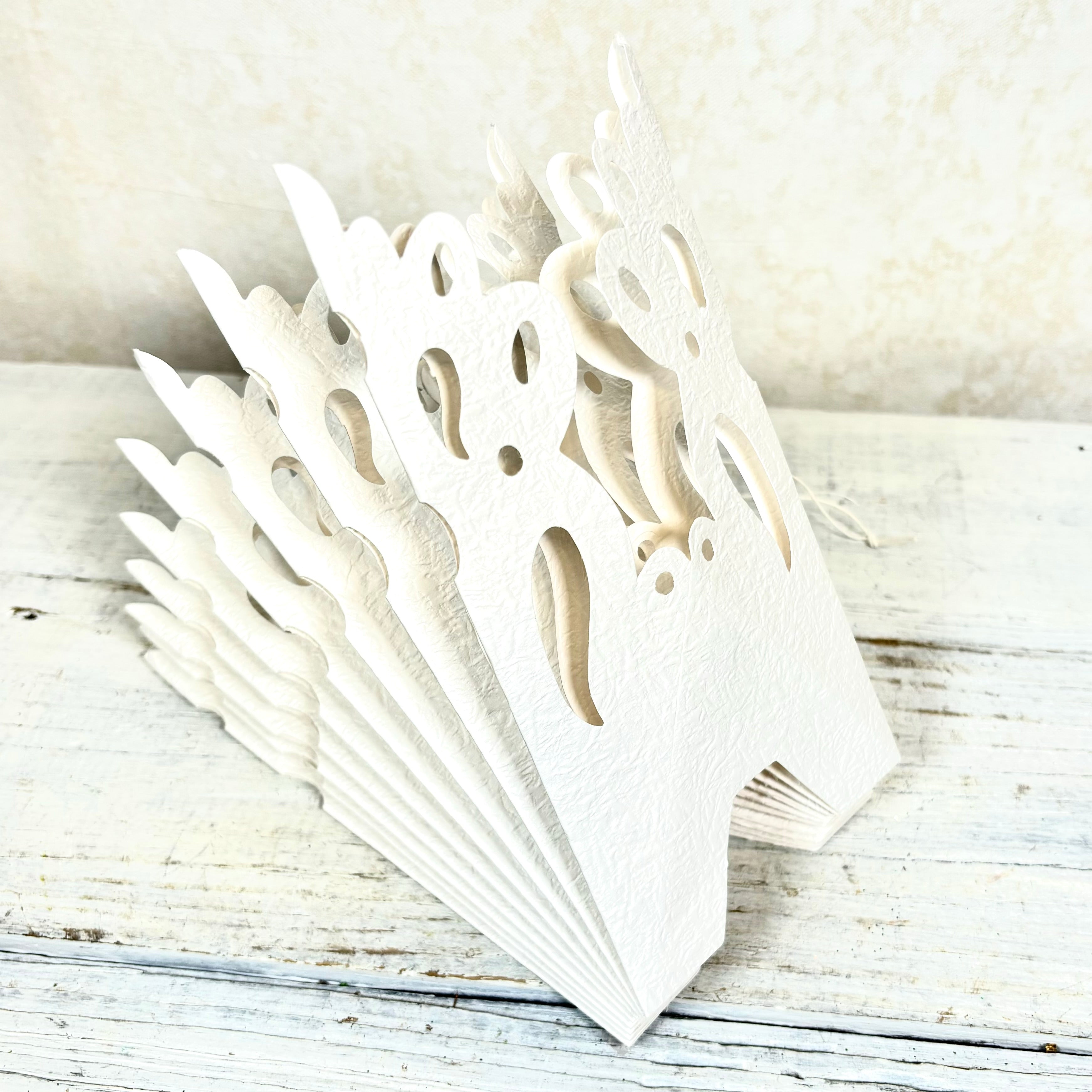 Fold Paper Cut Out Flower Snowflake Ornament