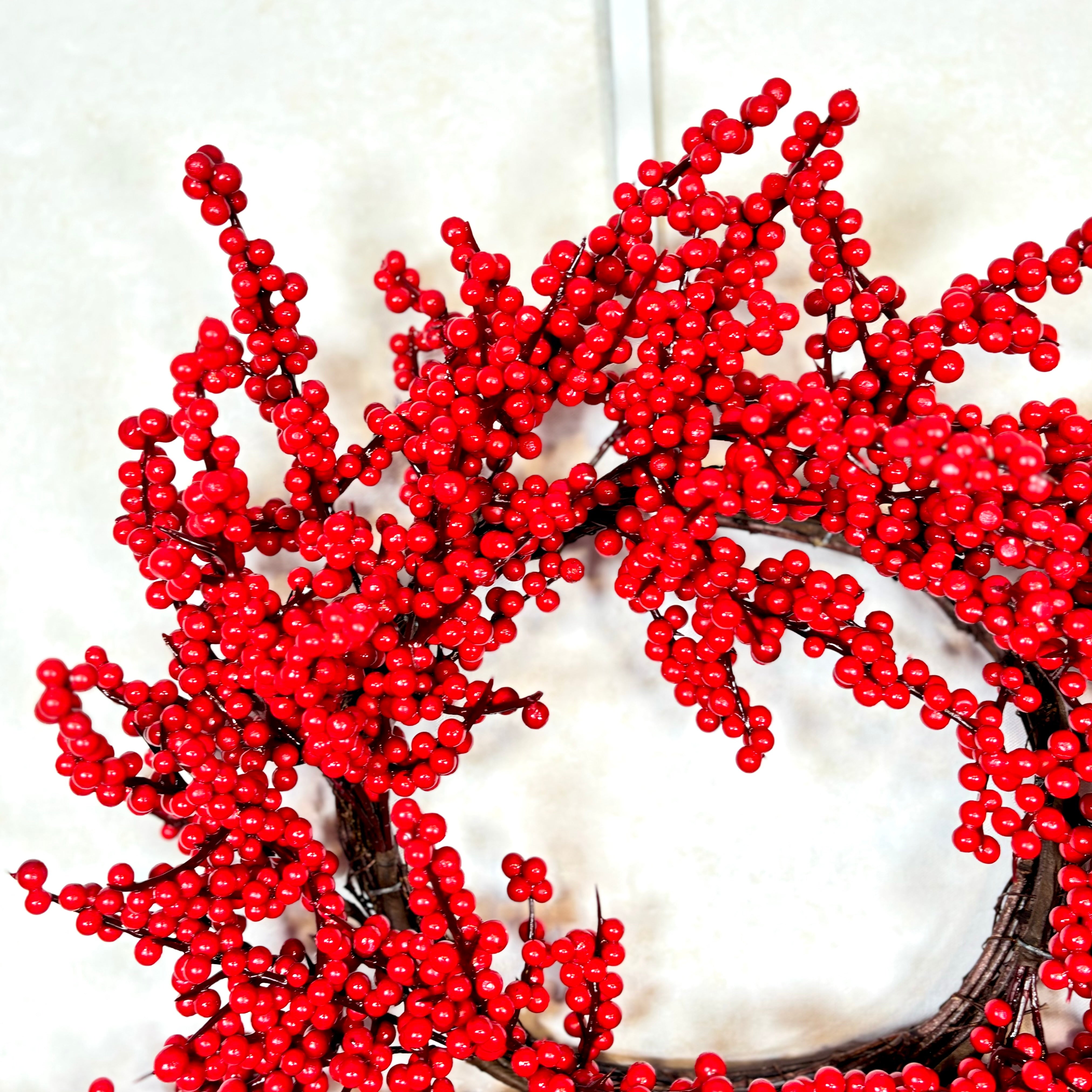 Winter Red Berry Wreath Weather Resistant