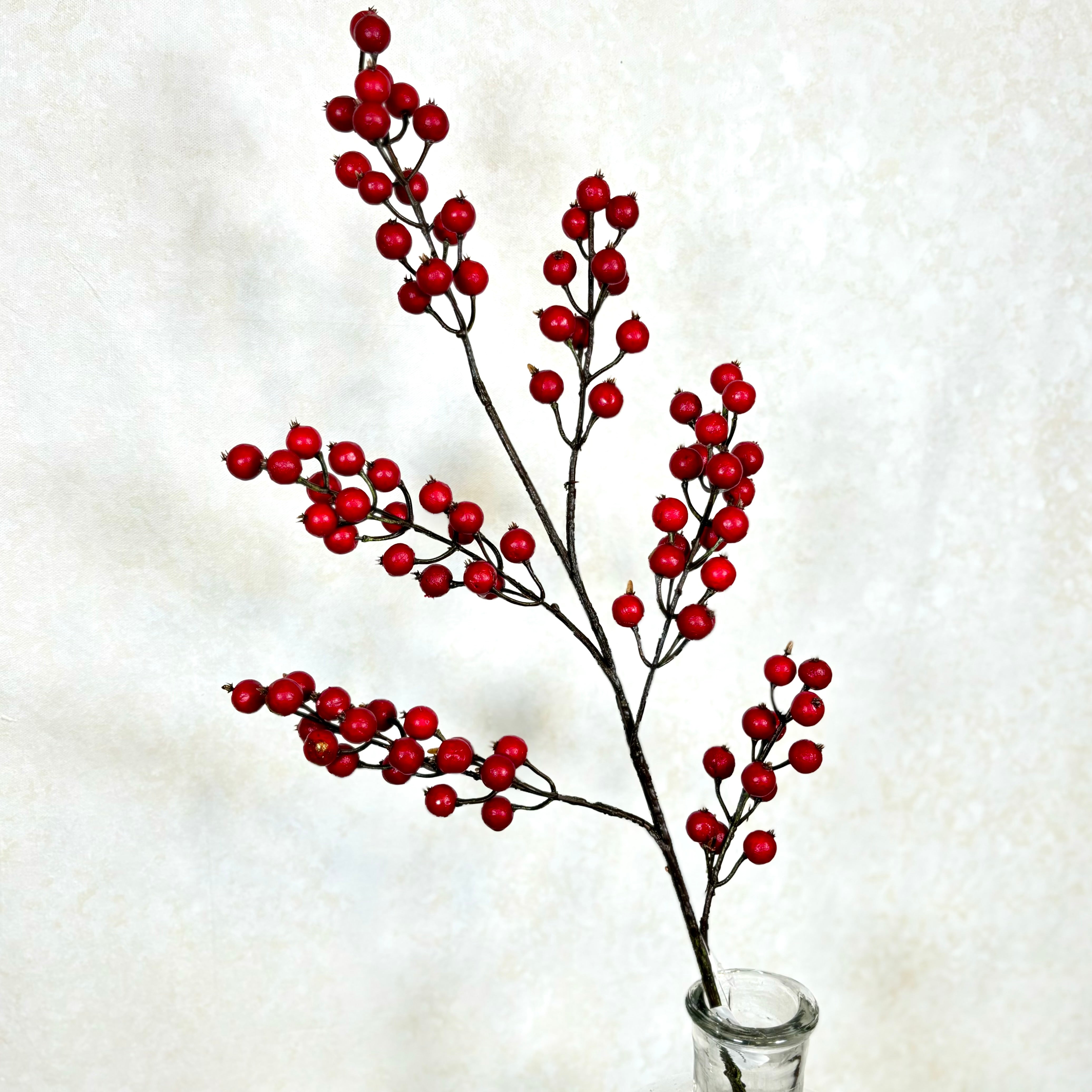 Winter Red Berry Spray Weather Resistant