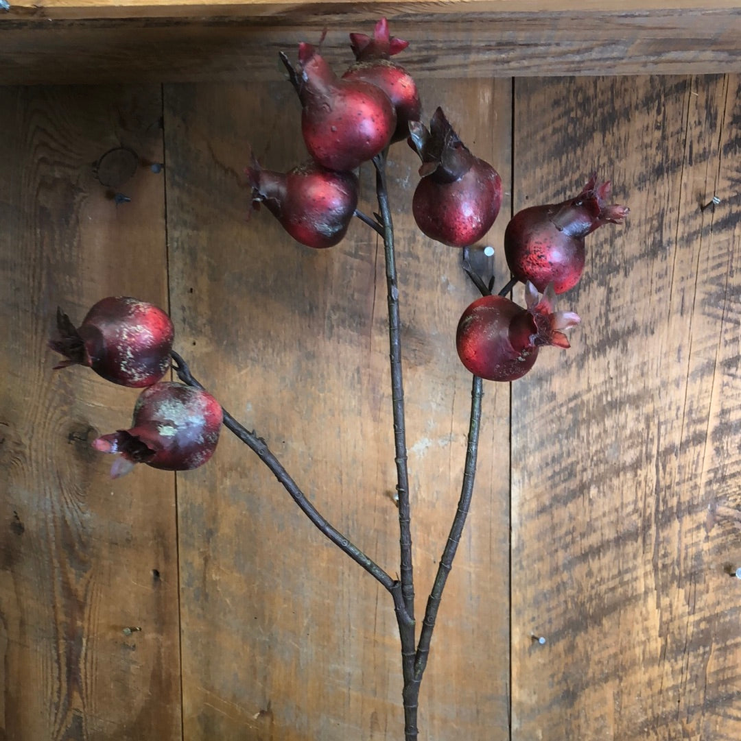Harvest Pomegranate Burgundy Spray
