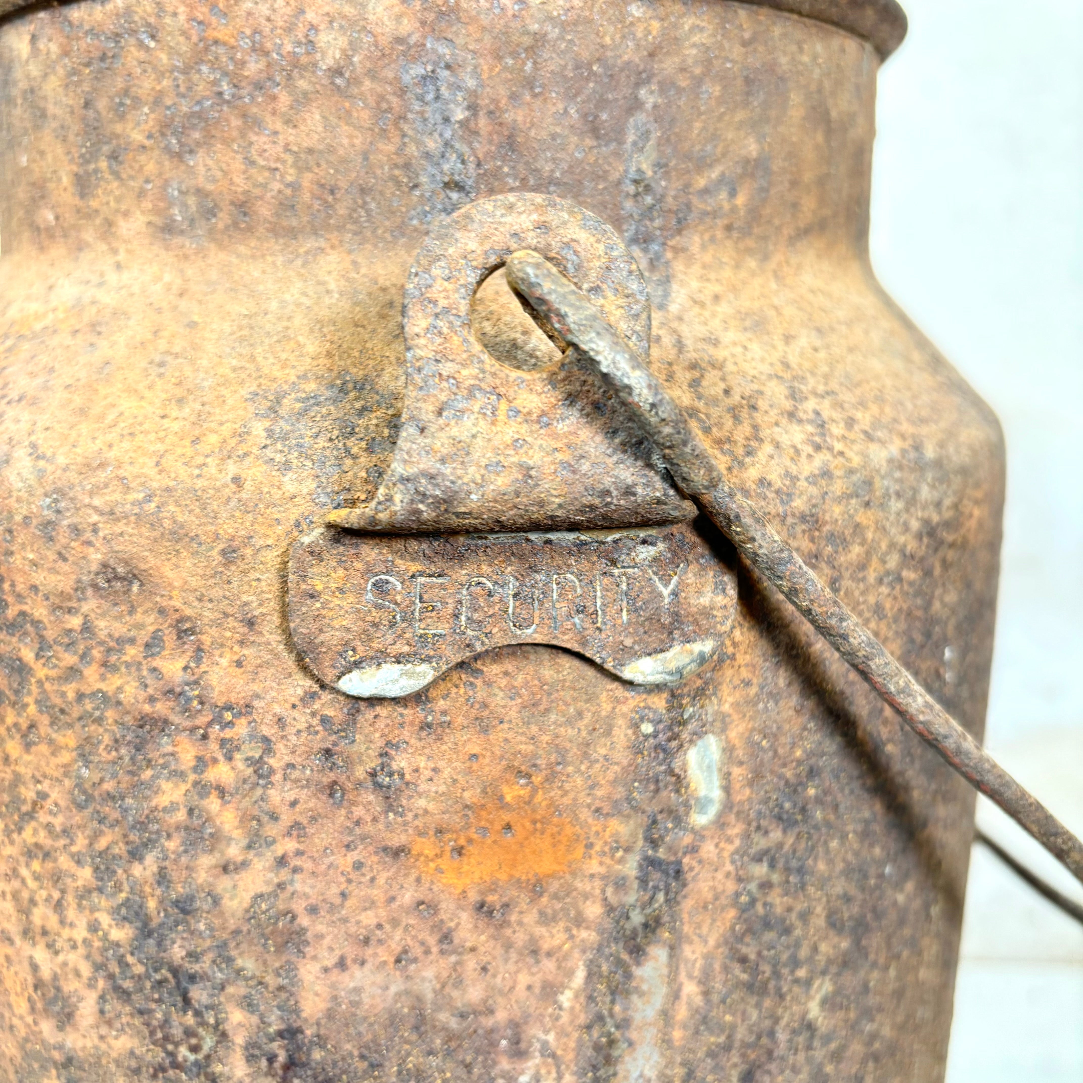 Vintage Metal Small Milk Can with Handles