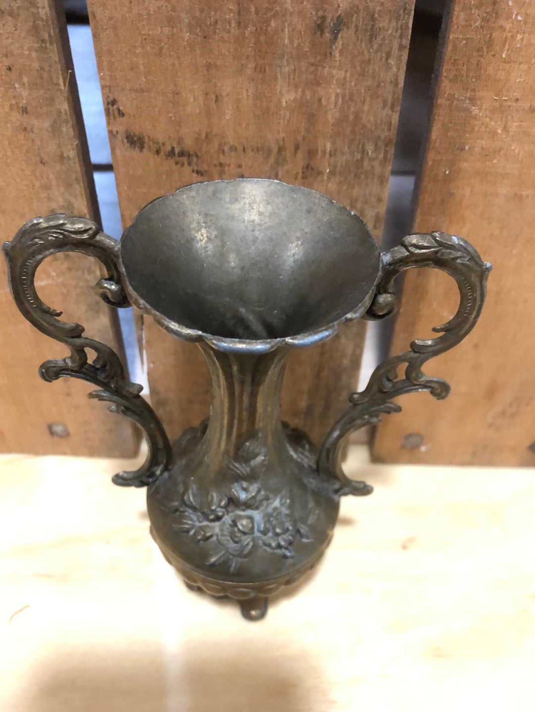 Small Italian Mini Brass Vase