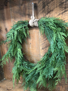 Real Touch Cedar Wreath