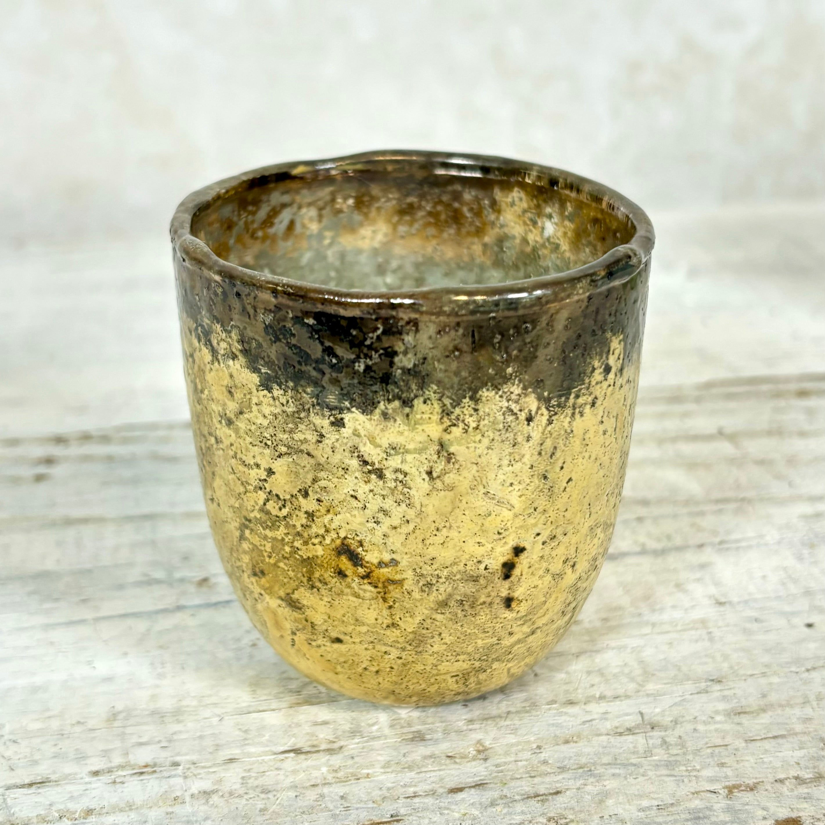 Tramanto Glass Gold Votive