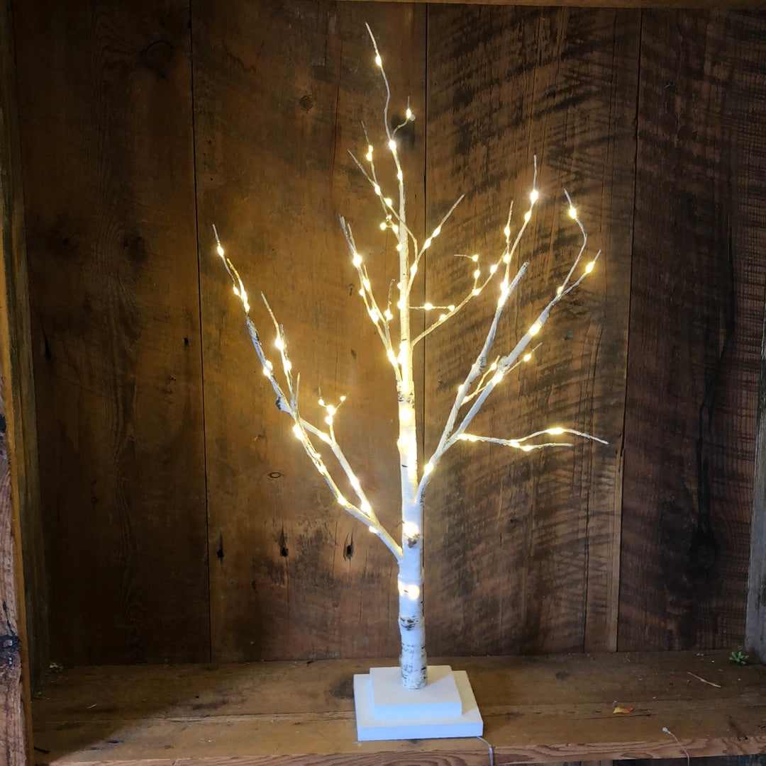 Birch Twig Tree with Lights
