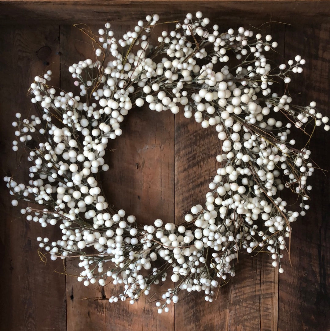 Cream Berry Wreath