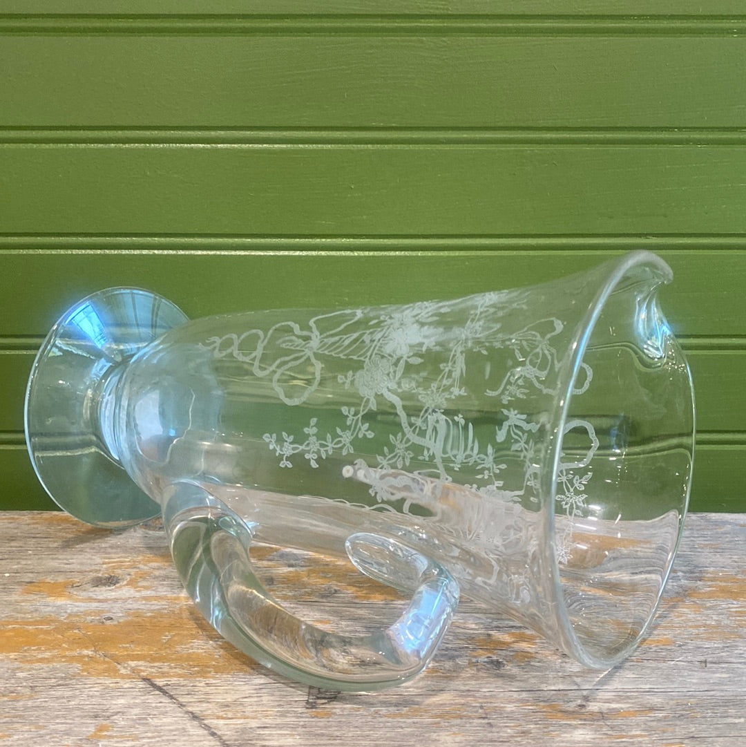 Vintage Fostoria "Corsage" Water Pitcher
