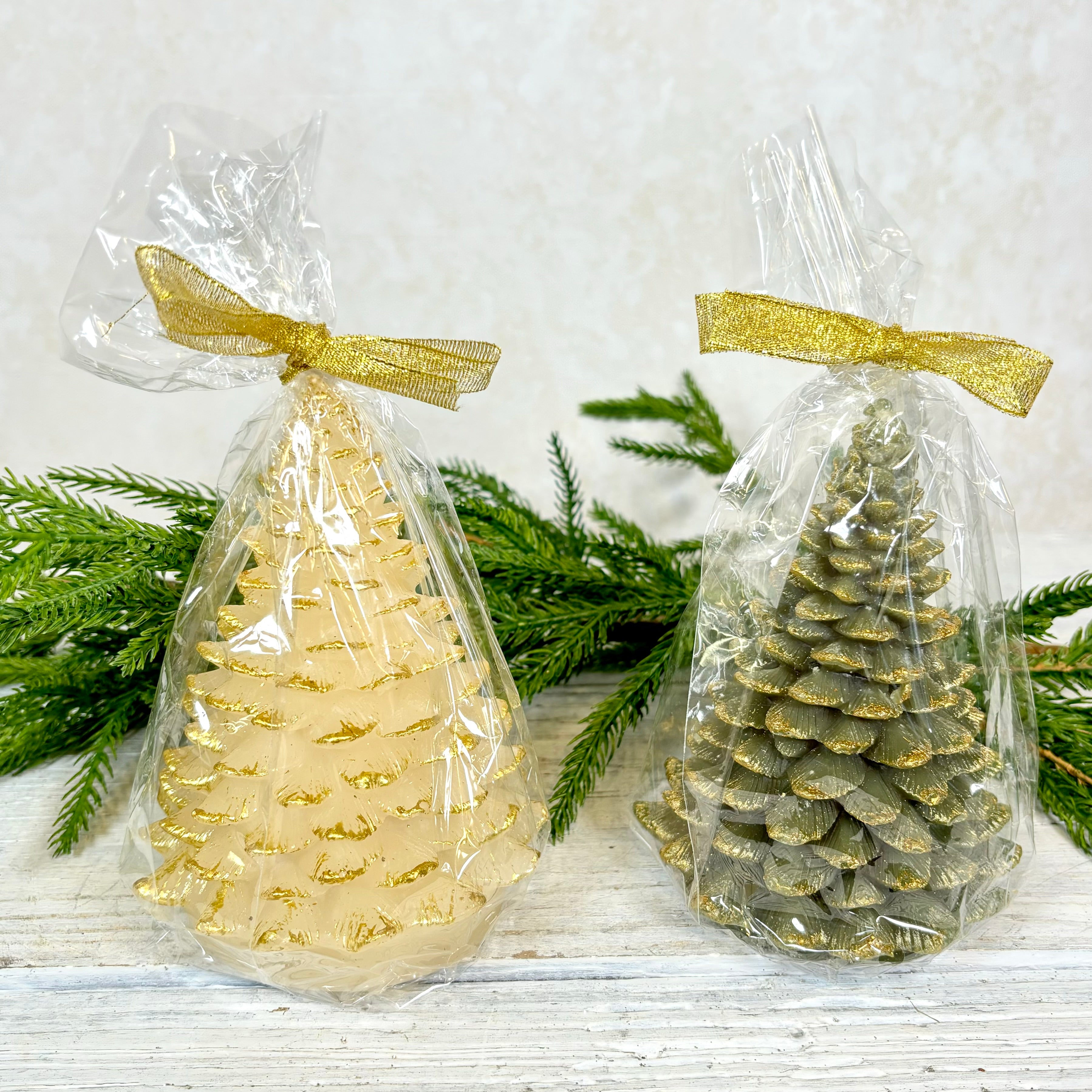 Unscented Tree Shaped Candle Eggnog