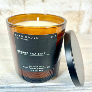 Hand Poured Orchid Sea Salt Candle