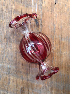 Glass Round Candy Ornament