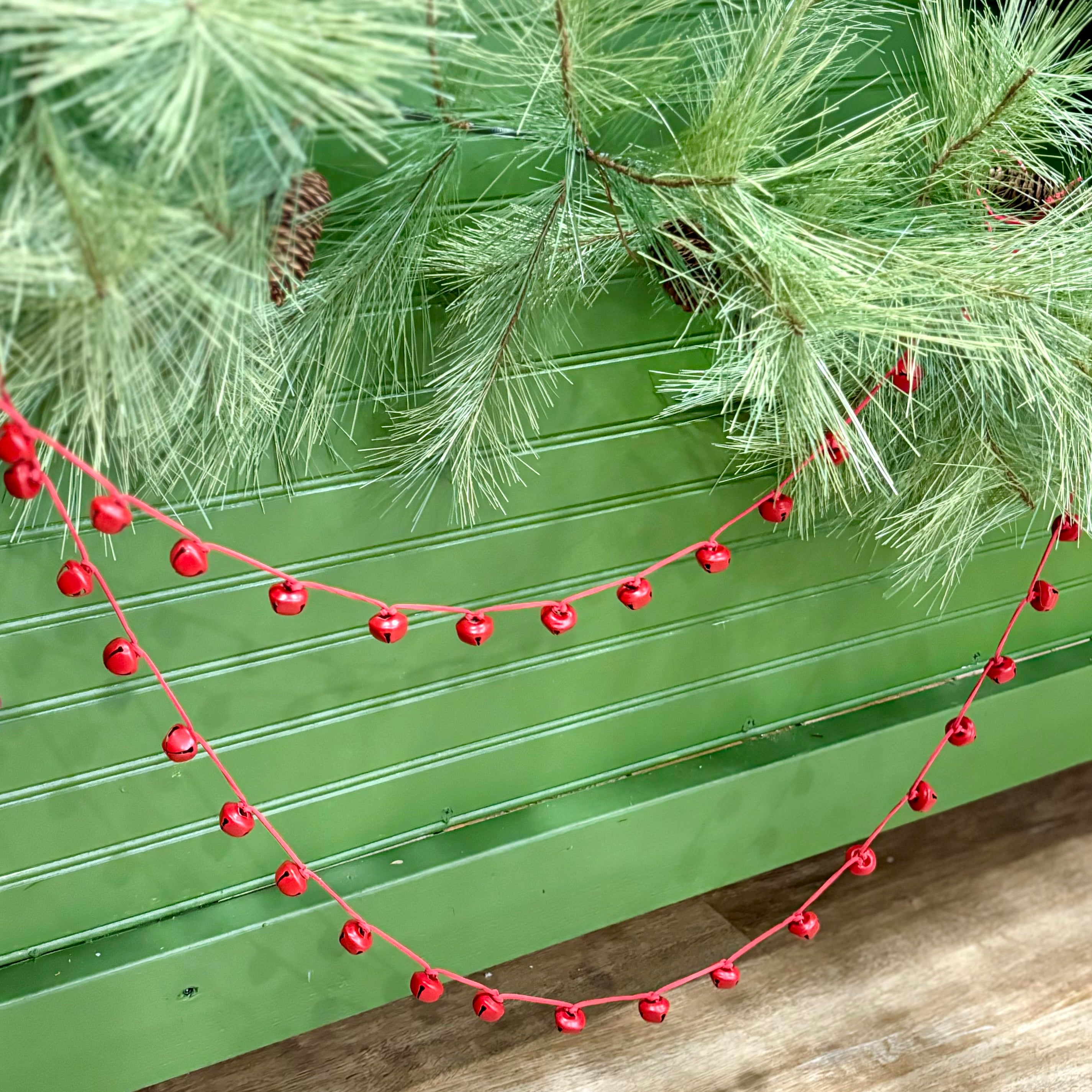 Jing-A-Ling Red Bell Garland 5 ft.