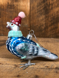 Stay Coo Bird Glass Ornament
