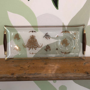 Mid Century Modern Briard Relish Tray With Serving Handles