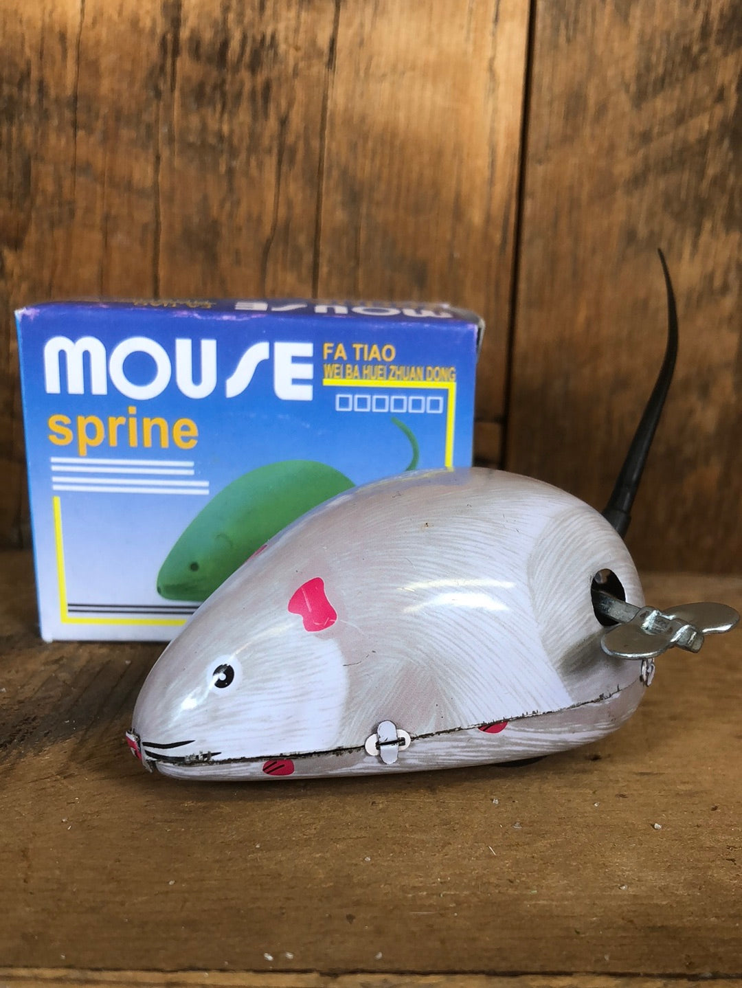 Windup Tin Mouse with Tail