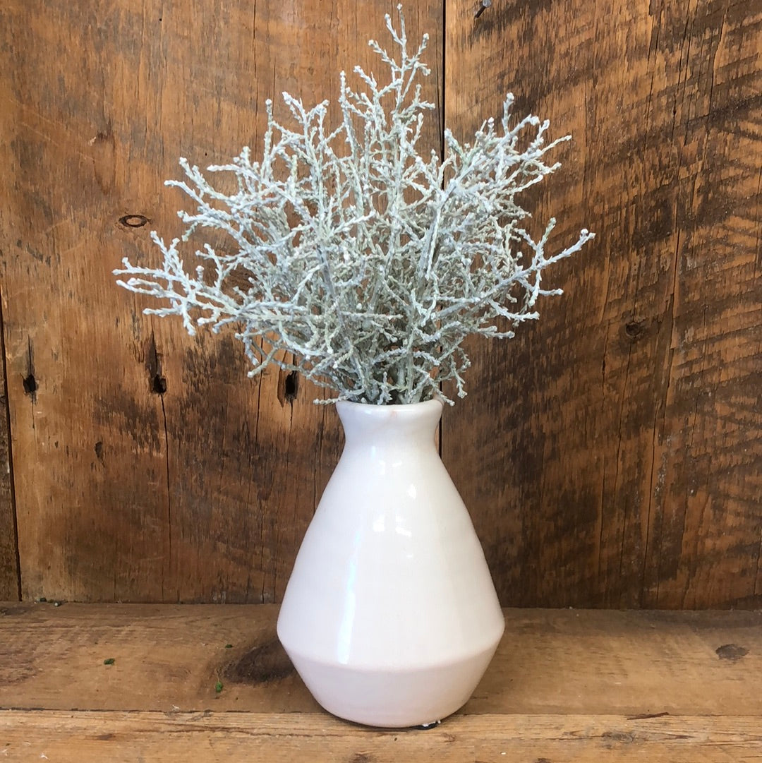 Terra Cotta Glazed Cream Vase Small