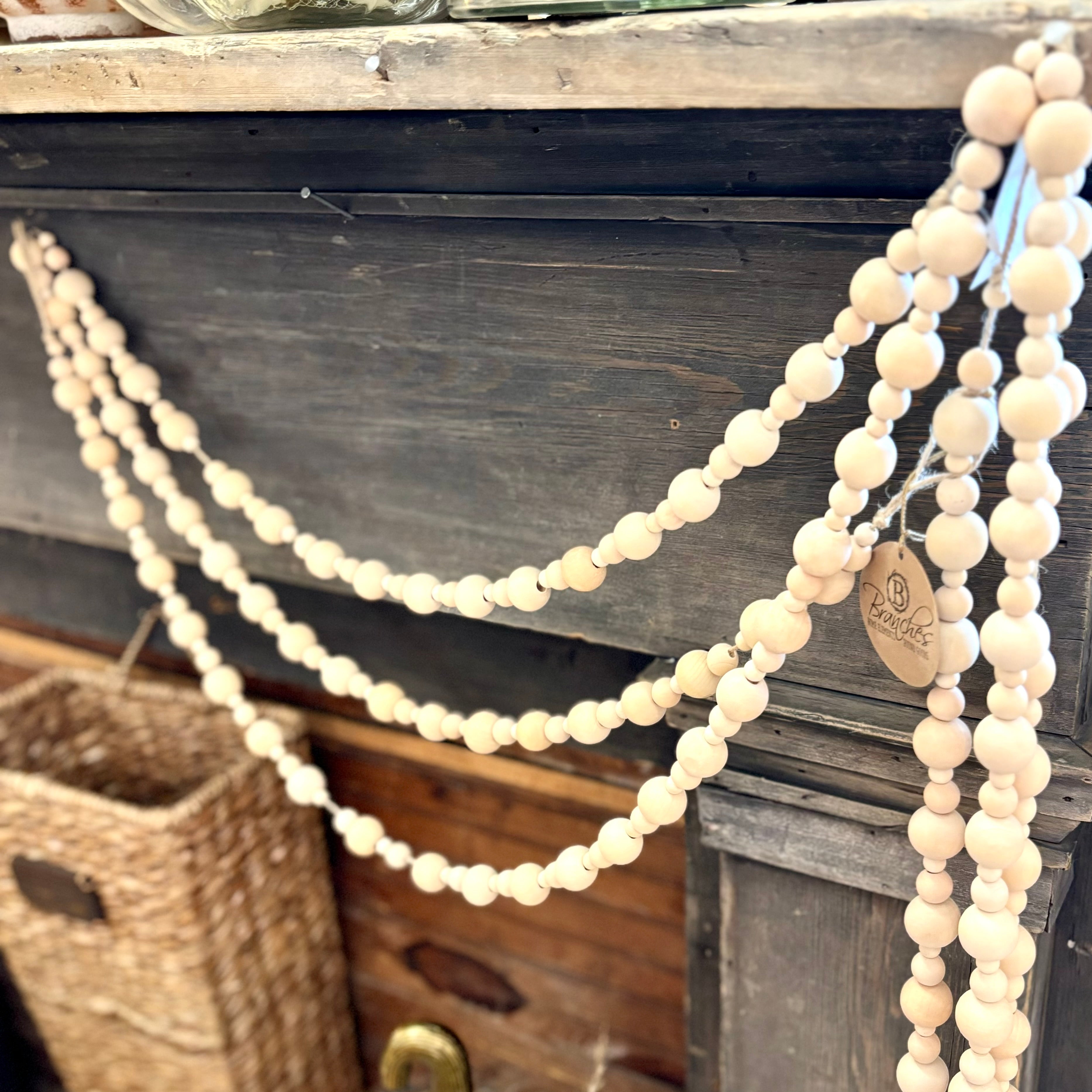 Wood Bead Garland