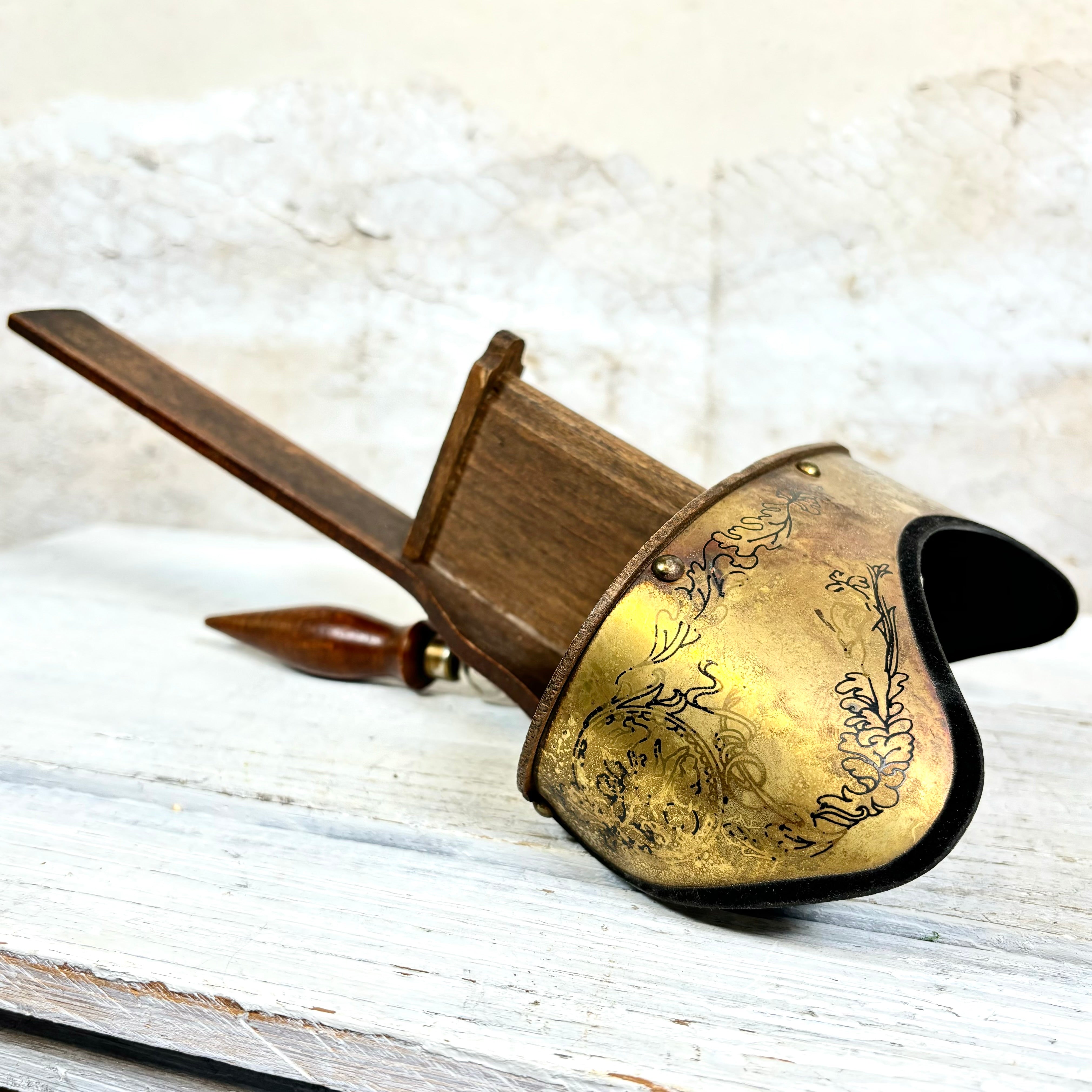 Early 1900's Antique Brass Wooden Stereoscope Viewer