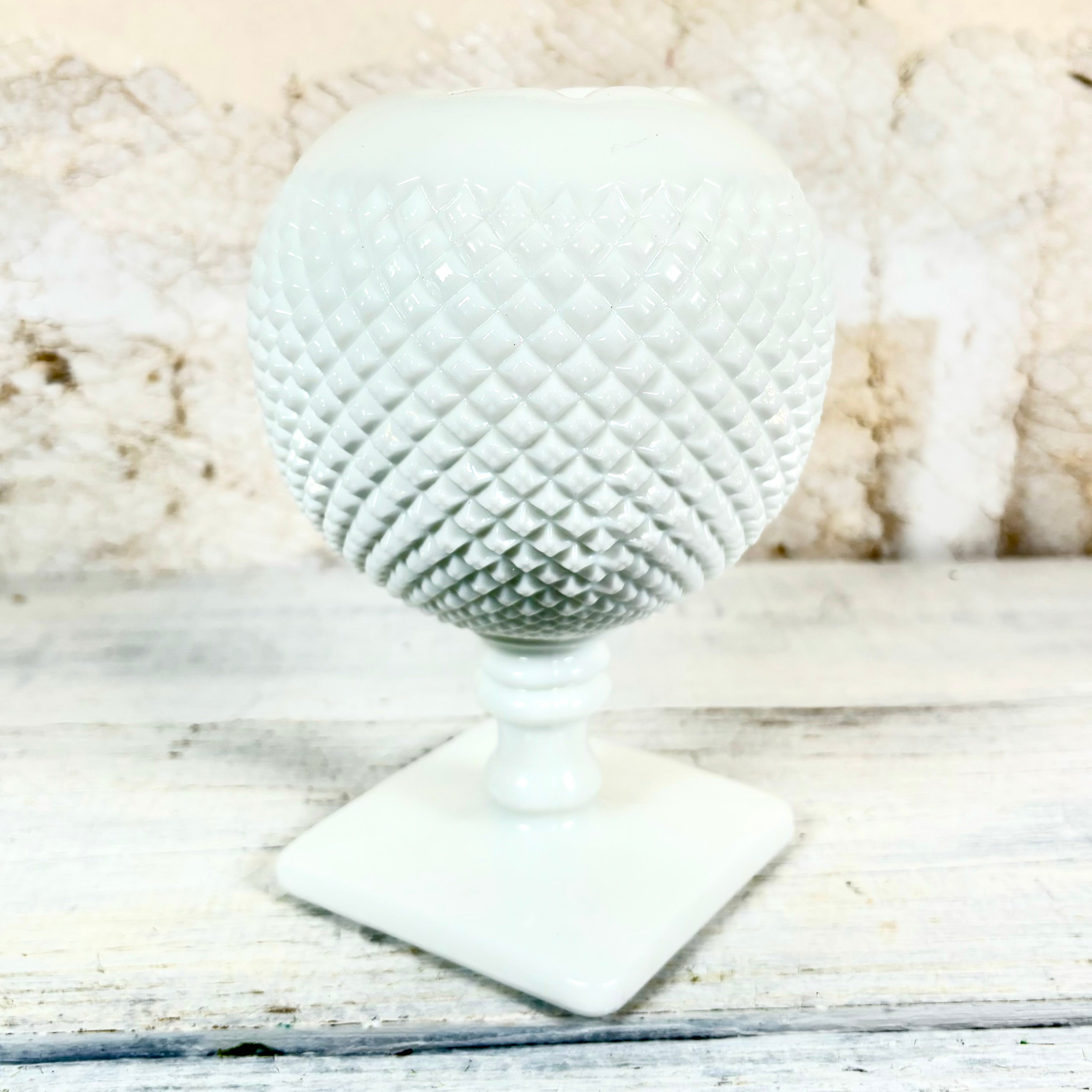 Westmoreland Milk Glass Ivy Ball Vase