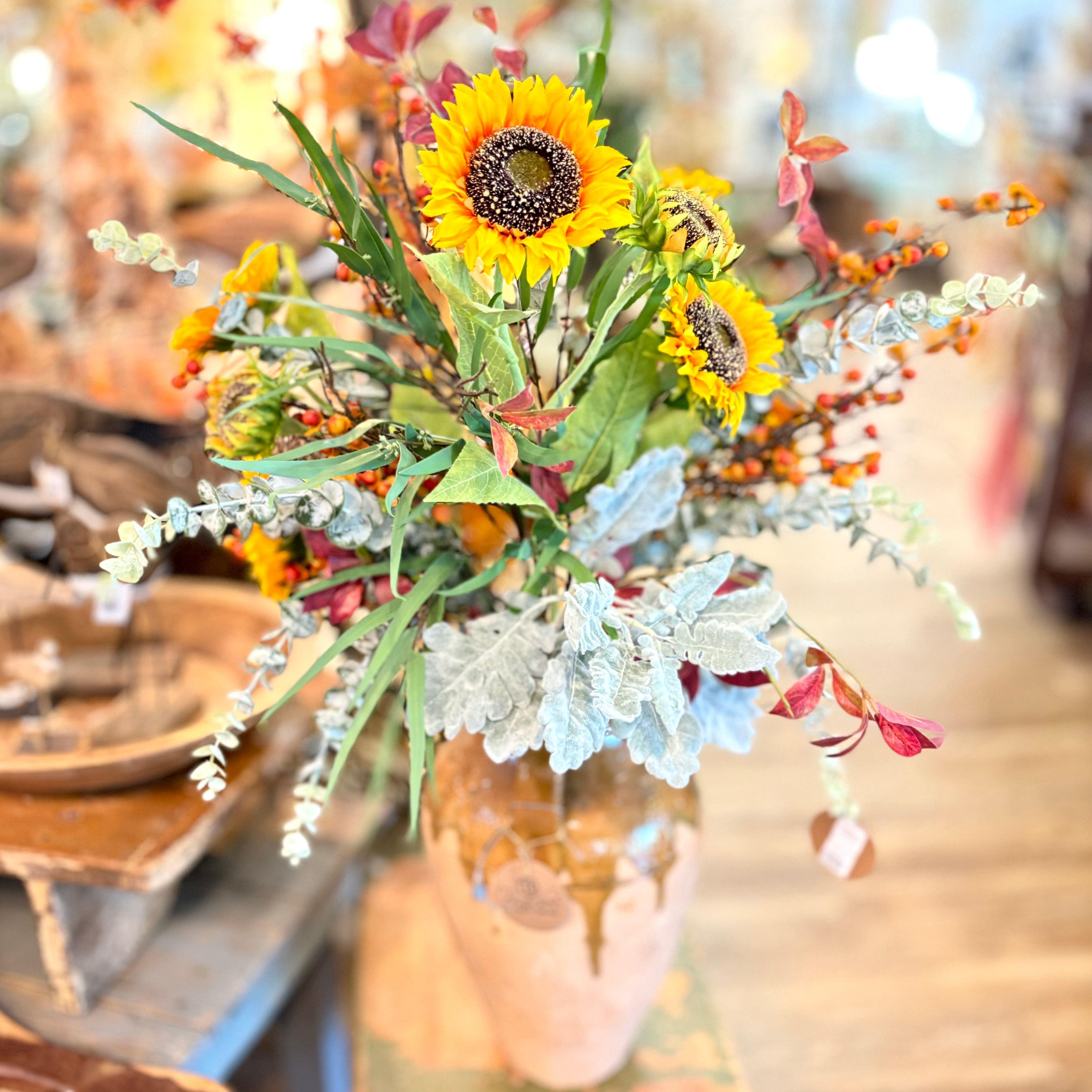 Autumn Bushel Bouquet Drop In