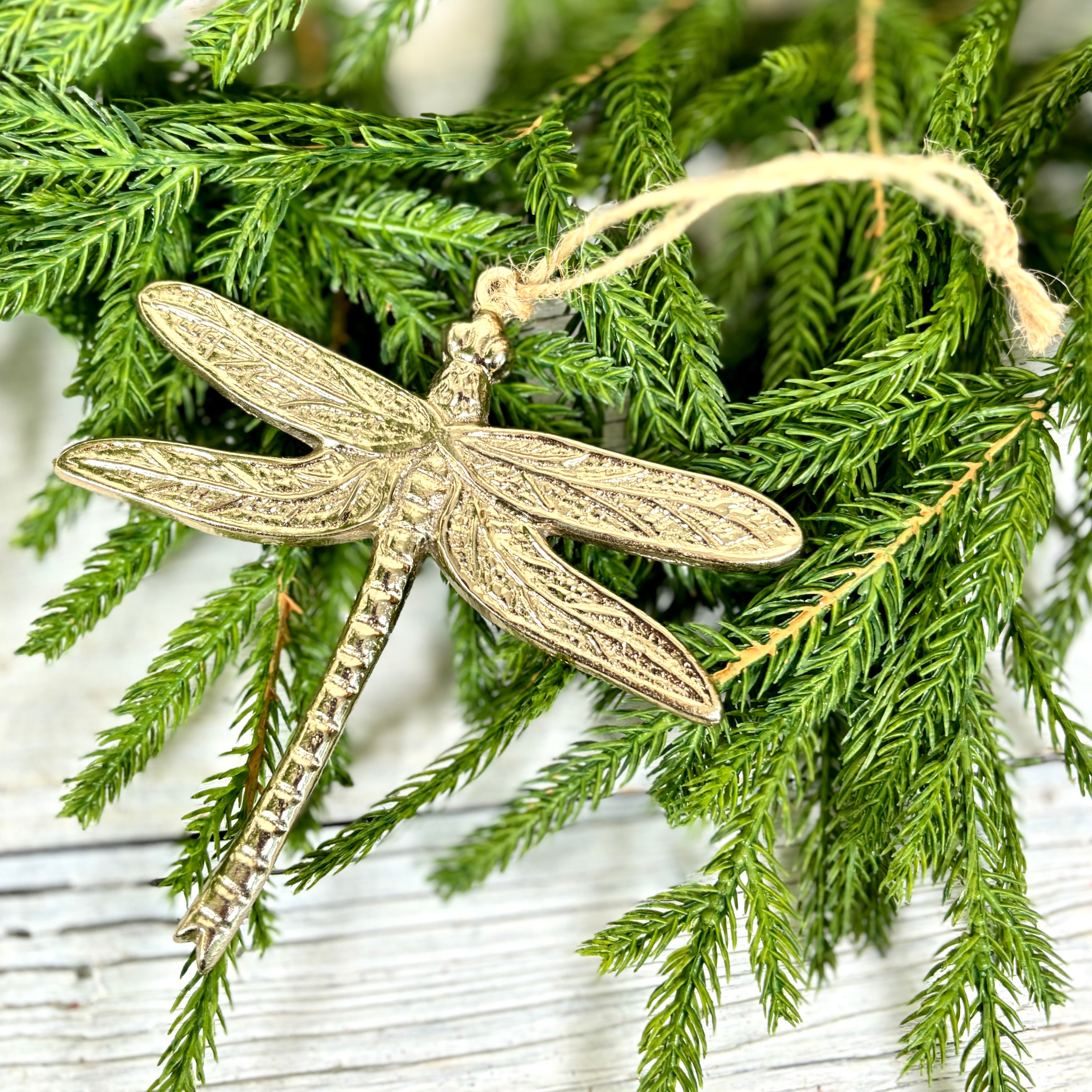 Cast Metal Dragonfly Ornament