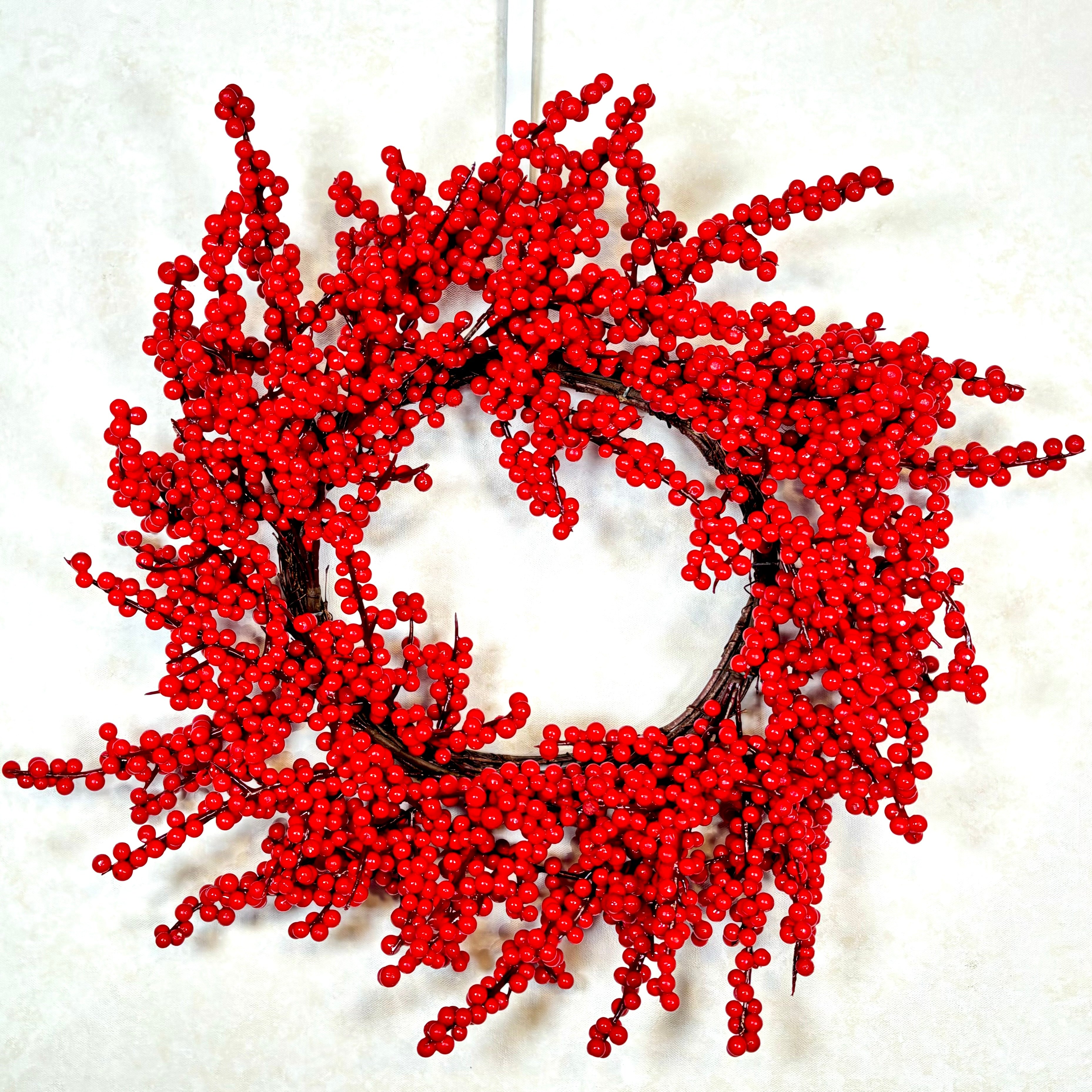 Winter Red Berry Wreath Weather Resistant