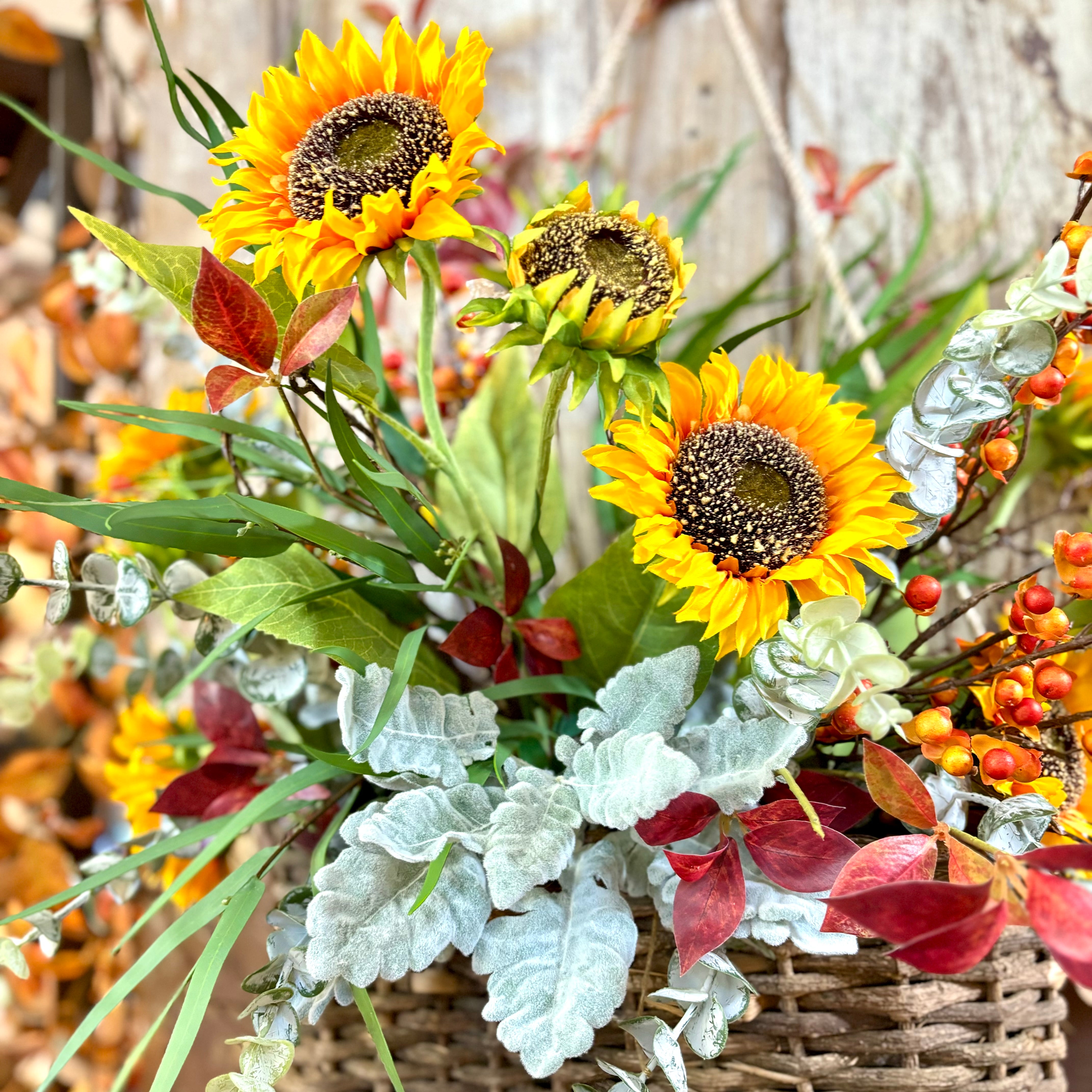 Autumn Bushel Bouquet Drop In