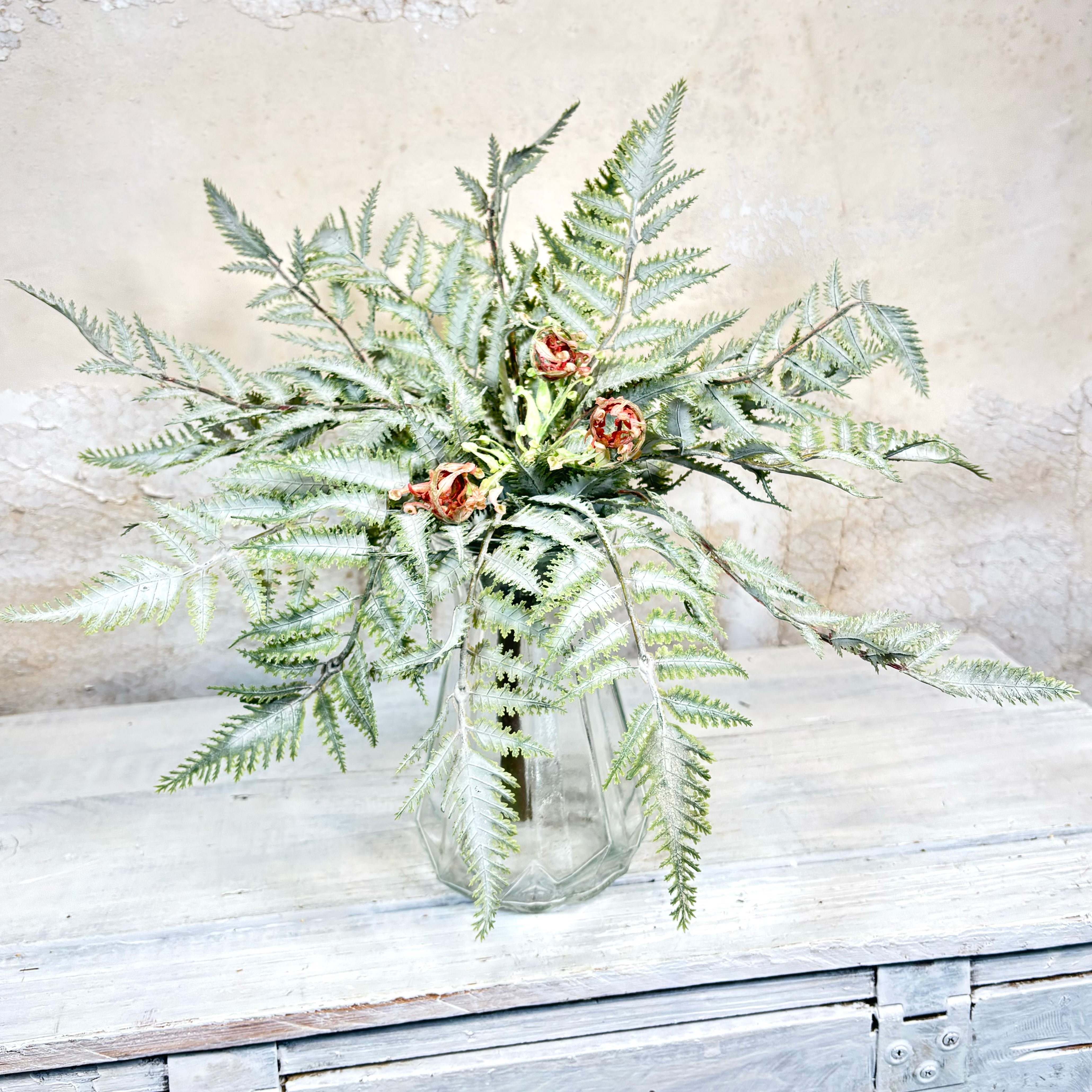 Frosted Forest Fern with Fronds