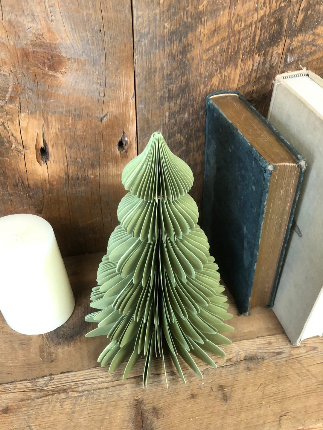 Handmade Recycled Paper Folding Honeycomb Green Tree