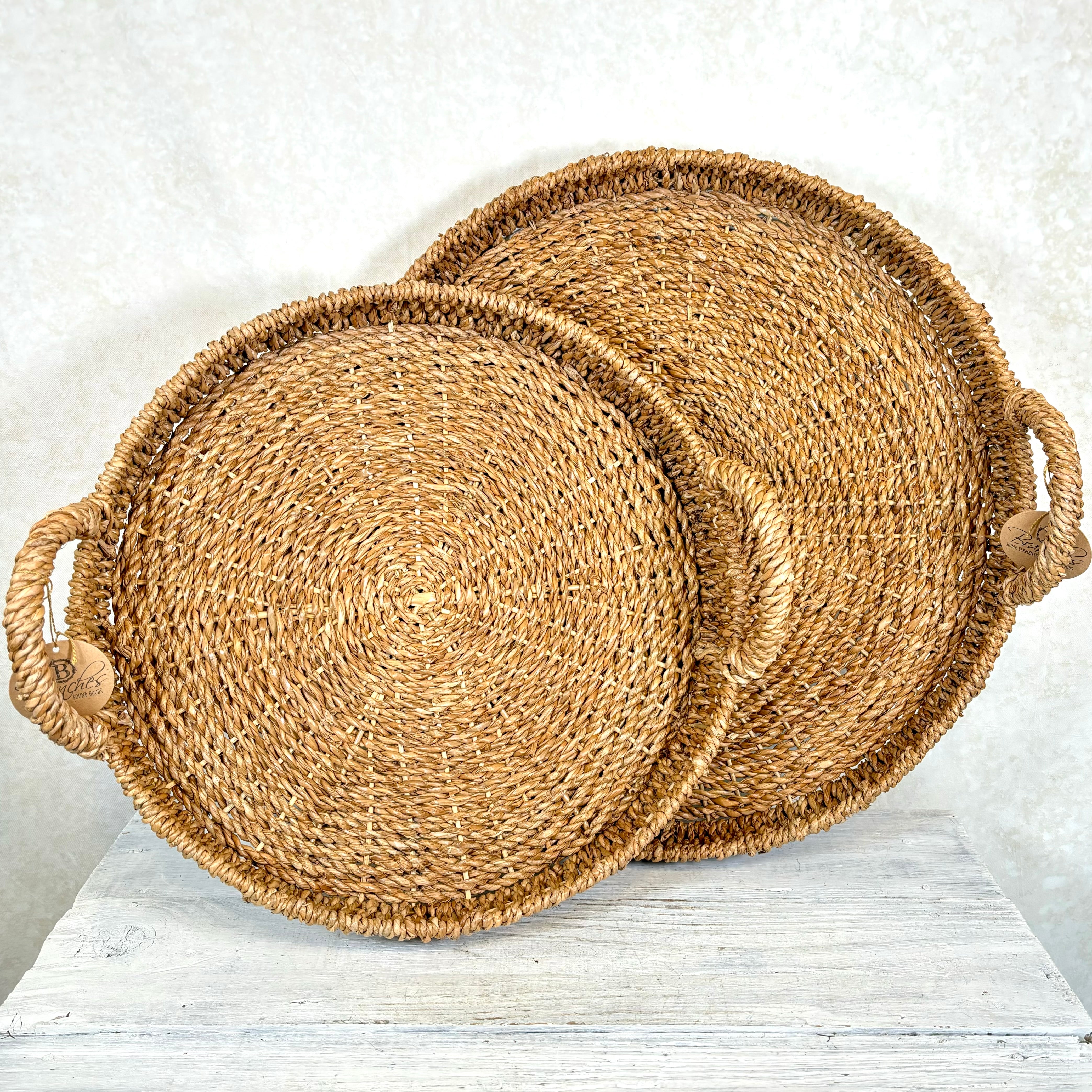 Seagrass Handled Tray Small