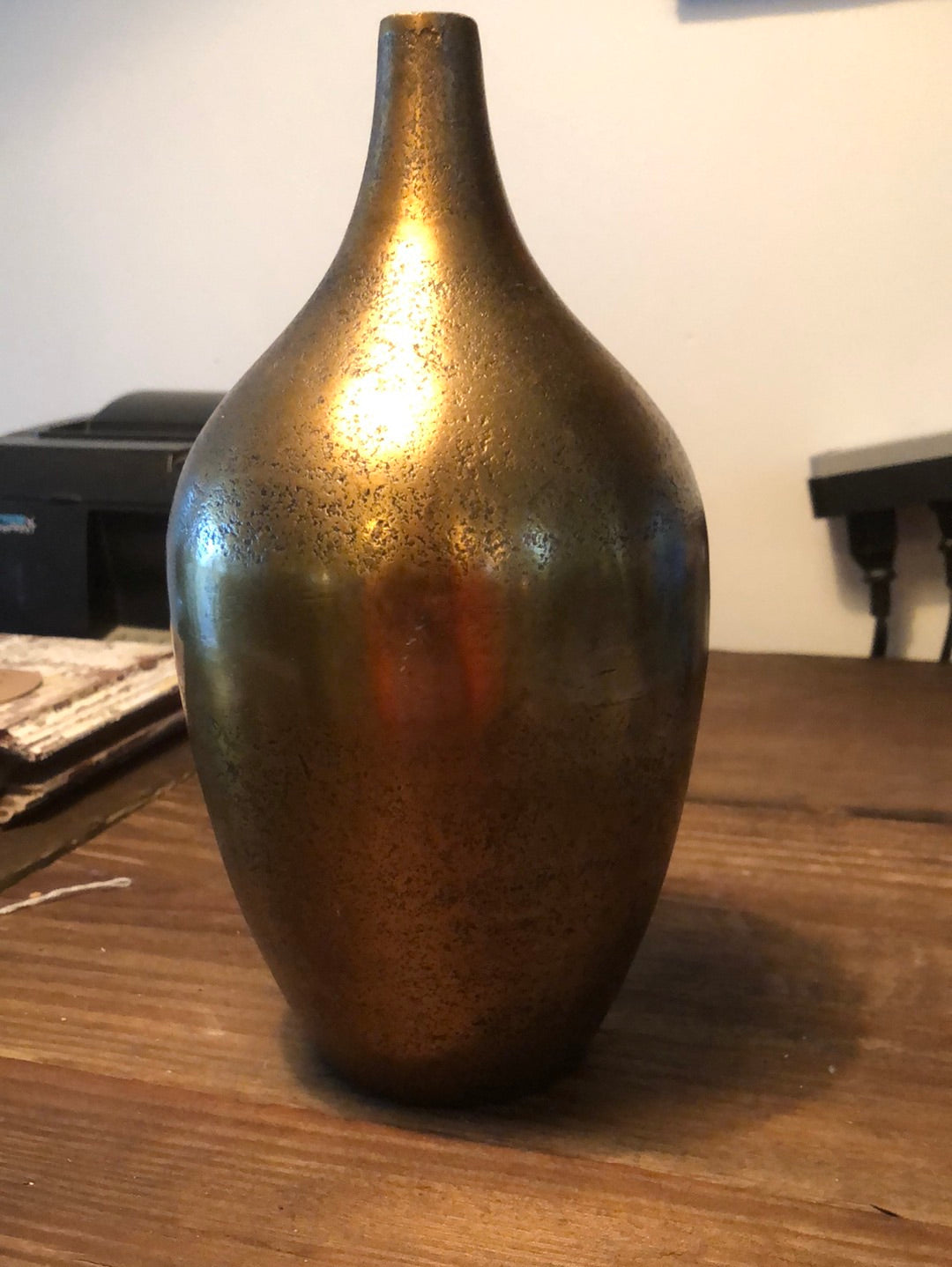 Burnished Brass Vase