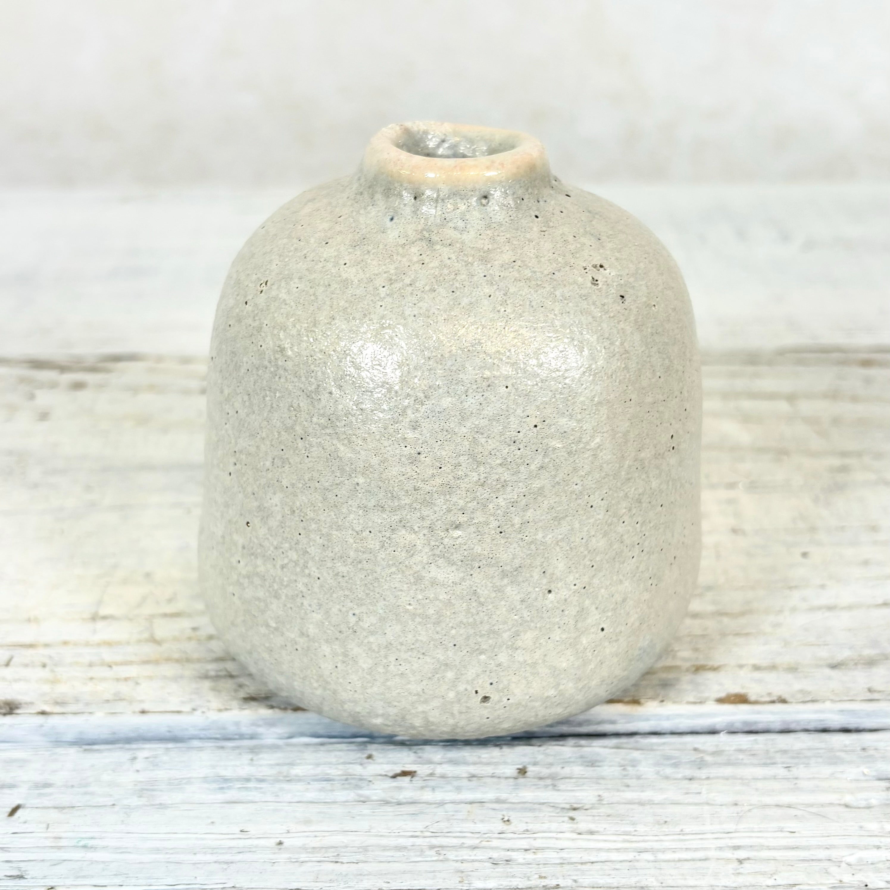 Terra Cotta Vase Gray Sand Small